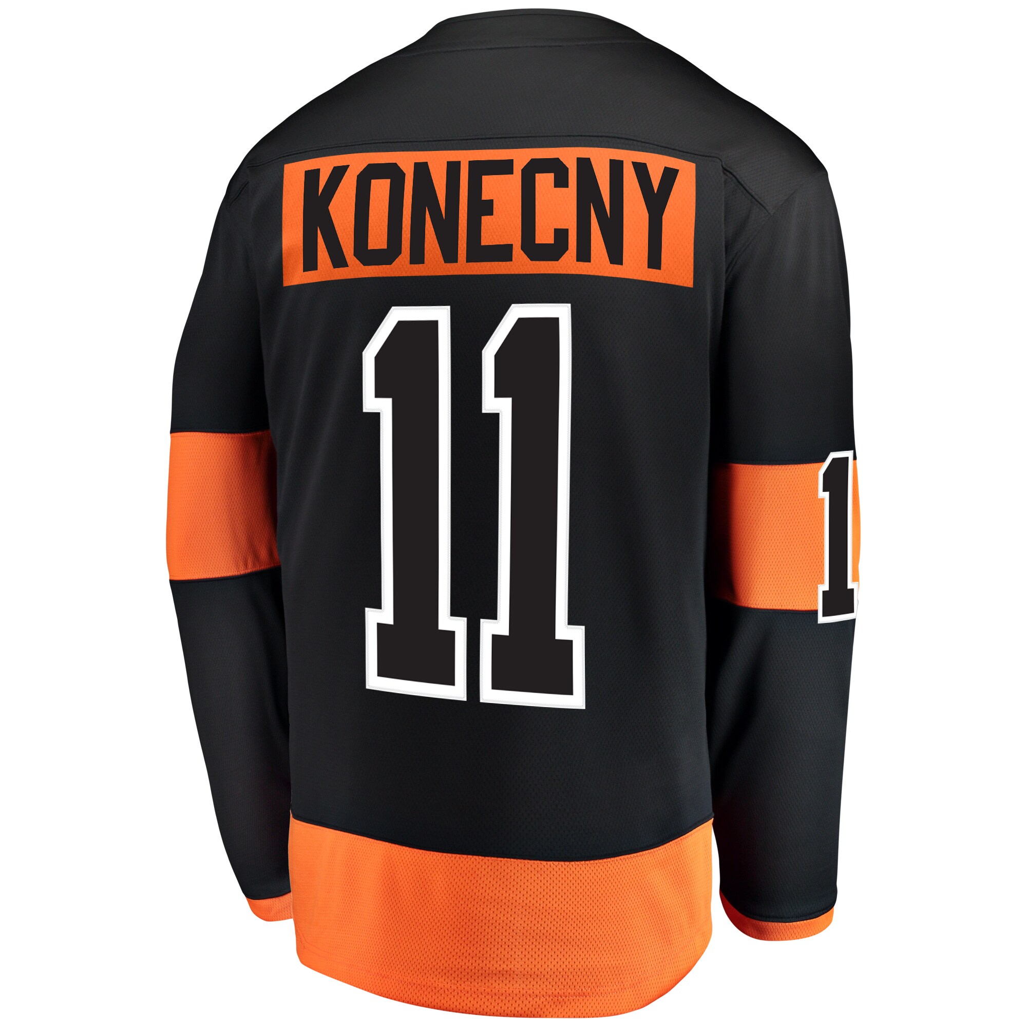 Travis Konecny Philadelphia Flyers Fanatics Branded Alternate Breakaway Player Jersey - Black - vstockx
