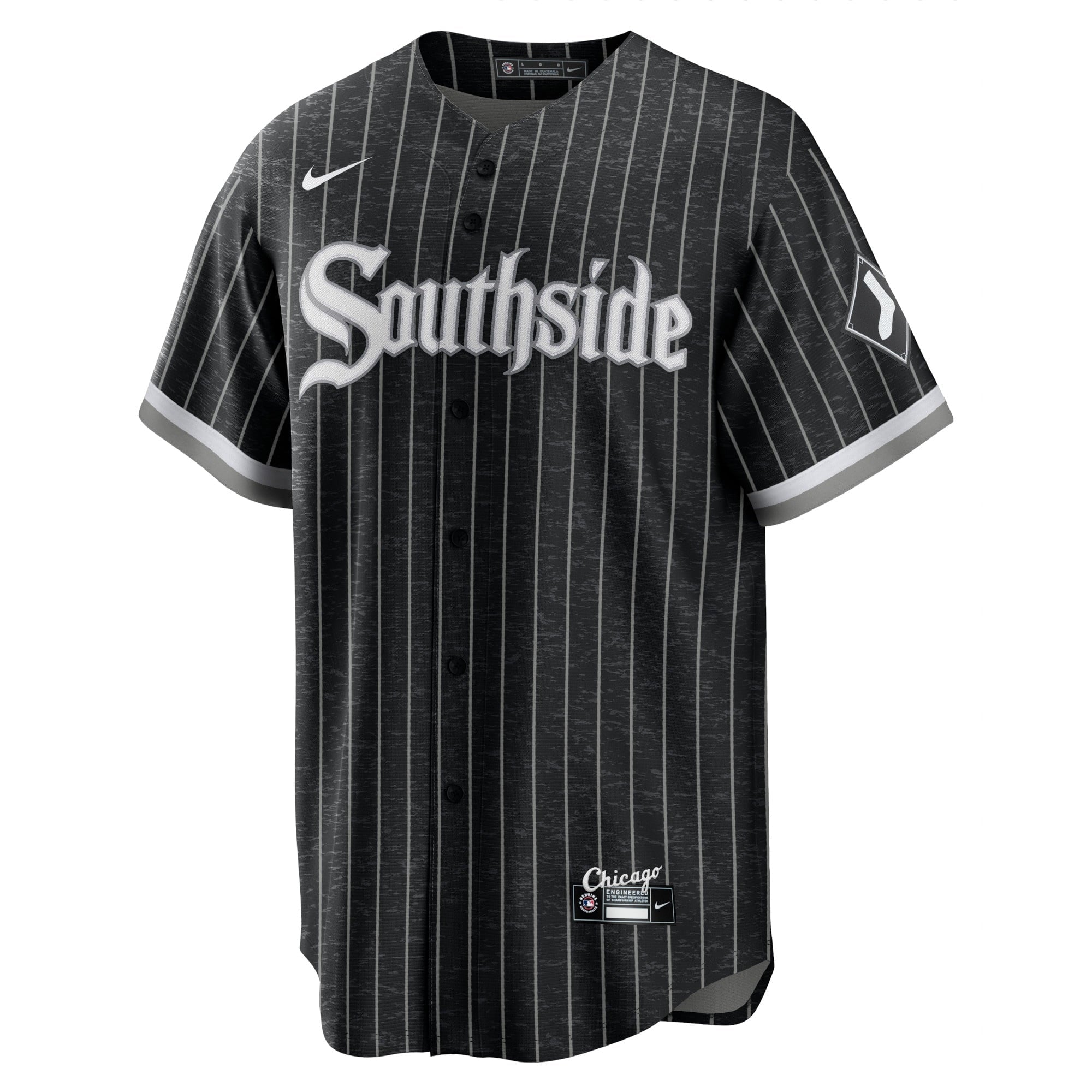 Men's Nike Yoan Moncada Black Chicago White Sox City Connect Replica Player Jersey - vstockx