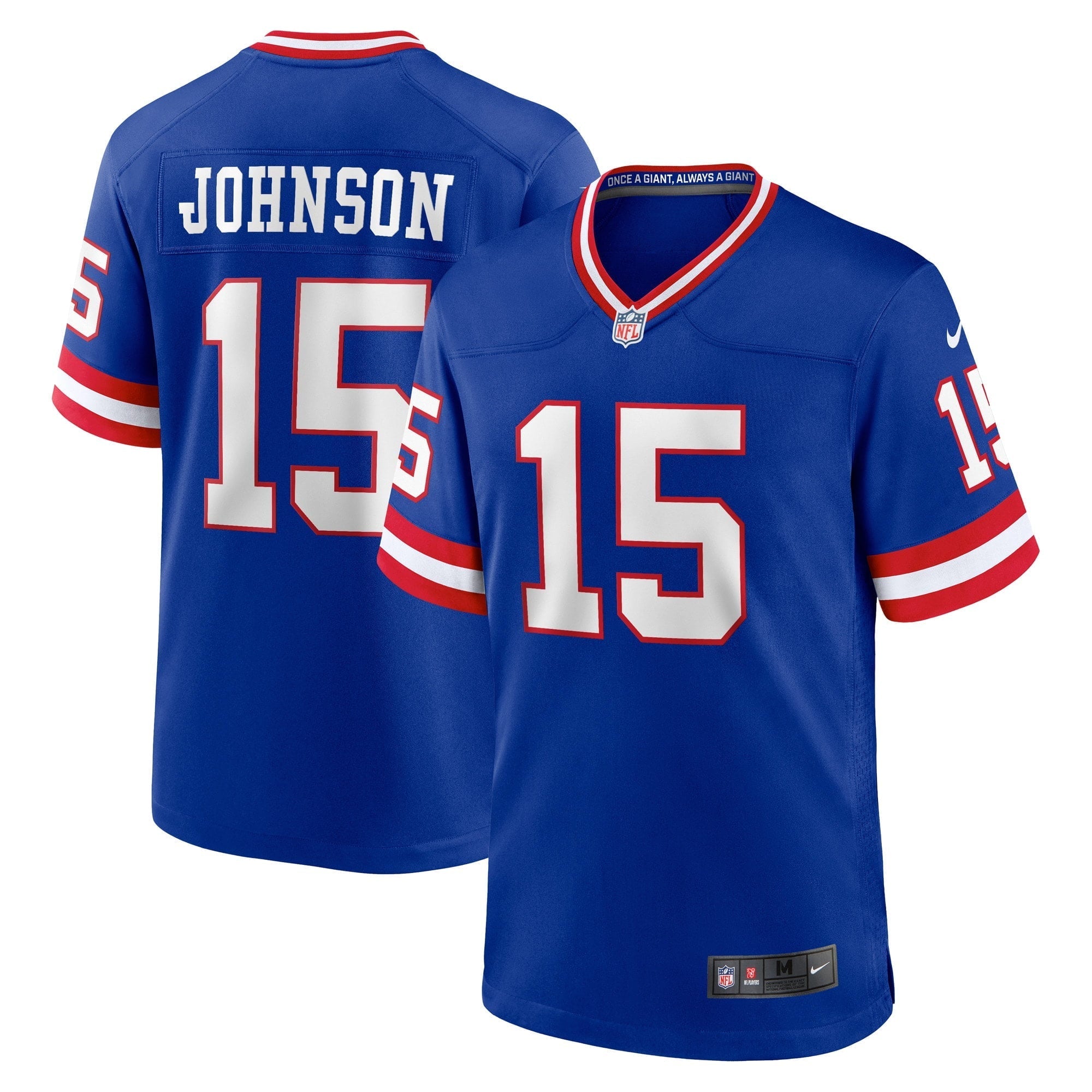 Men's Nike Collin Johnson Royal New York Giants Classic Player Game Jersey - vstockx
