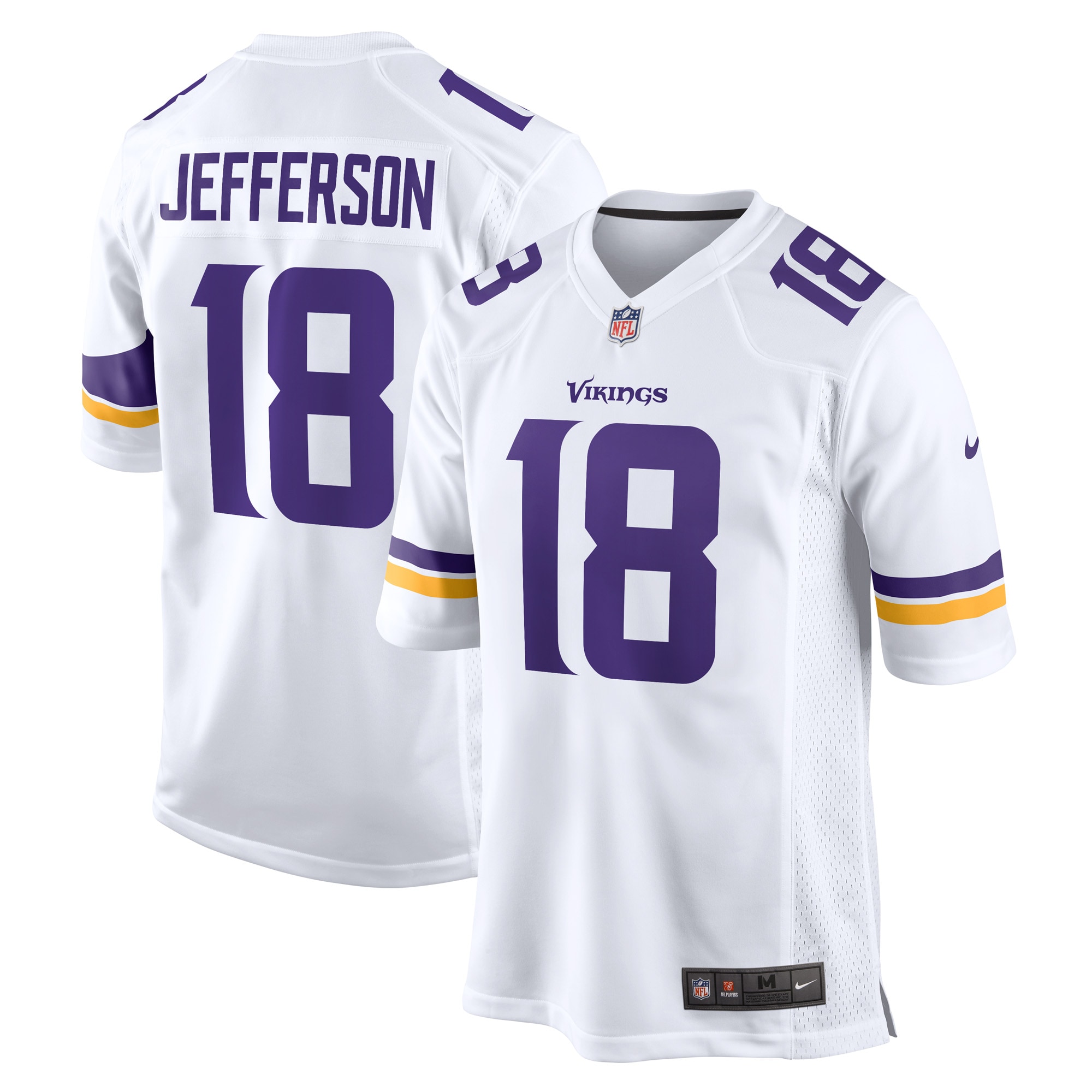 Justin Jefferson Minnesota Vikings Nike Game Player Jersey - White - vstockx