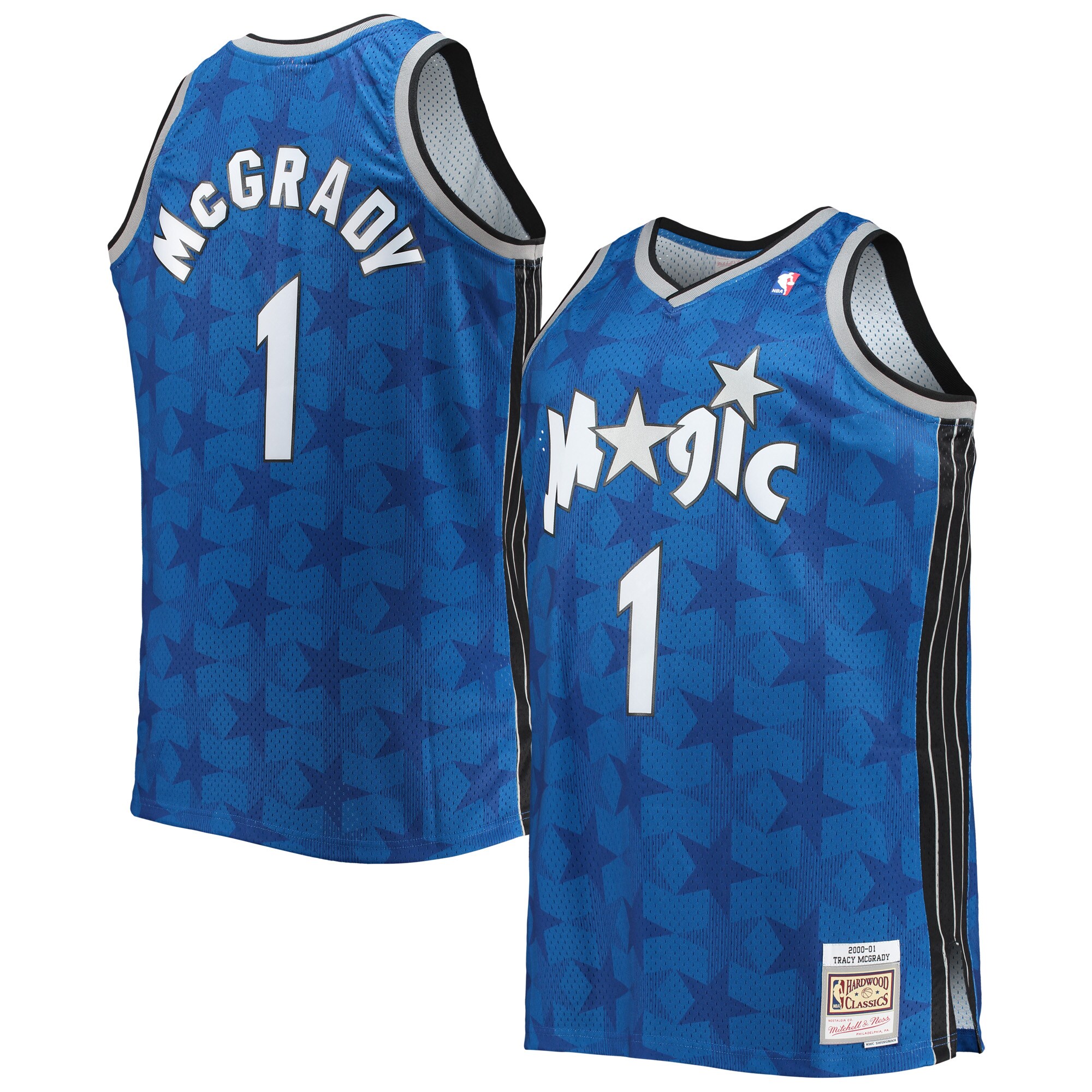 Tracy McGrady Orlando Magic Mitchell & Ness Big & Tall 2000/01 Hardwood Classics Swingman Jersey - Blue - vstockx