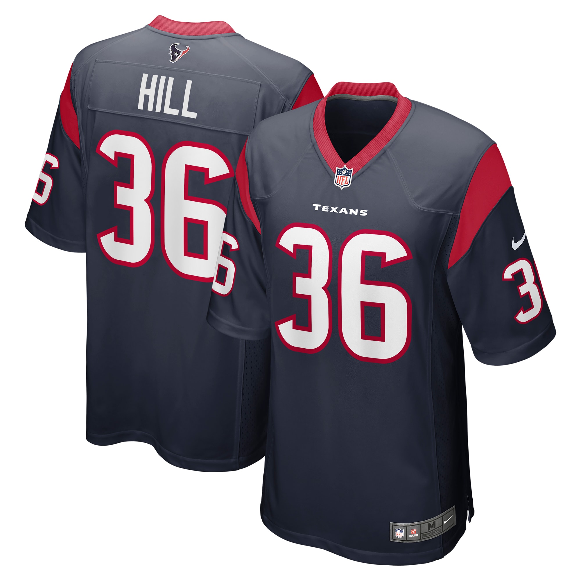 Brandon Hill Houston Texans Nike Team Game Jersey - Navy - vstockx