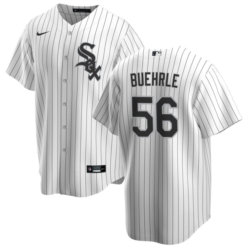Mark Buehrle Chicago White Sox Replica Men's Home Jersey With Premium Lettering - vstockx