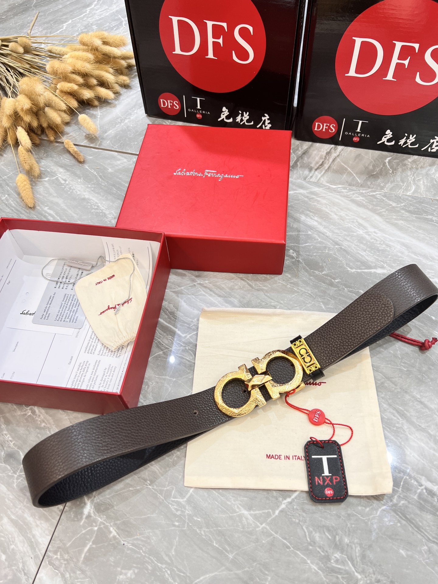 Streetwear Belt Ferragamo 319845 size:3.5cm - vstockx