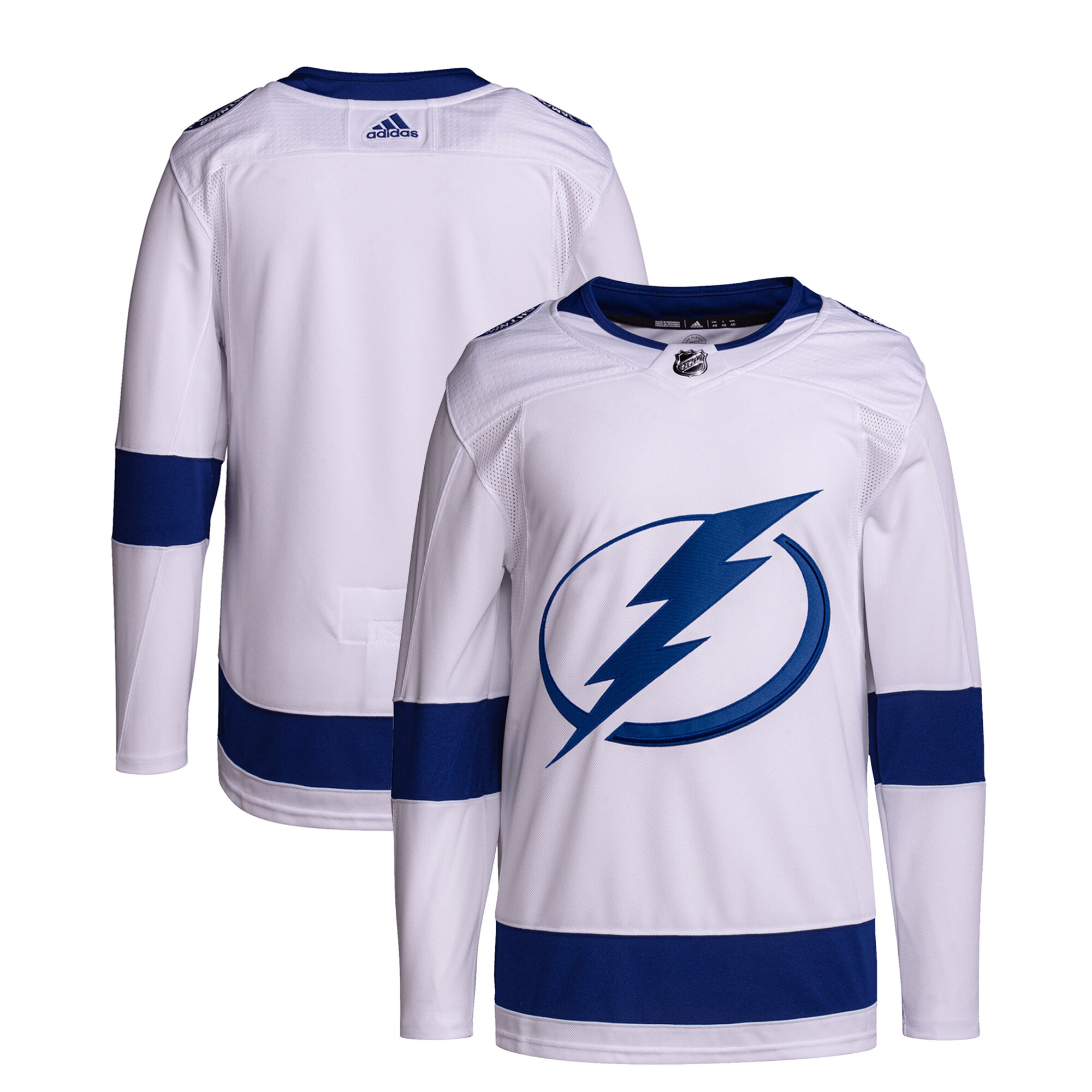 Tampa Bay Lightning adidas Away Primegreen Authentic Pro Jersey White - vstockx