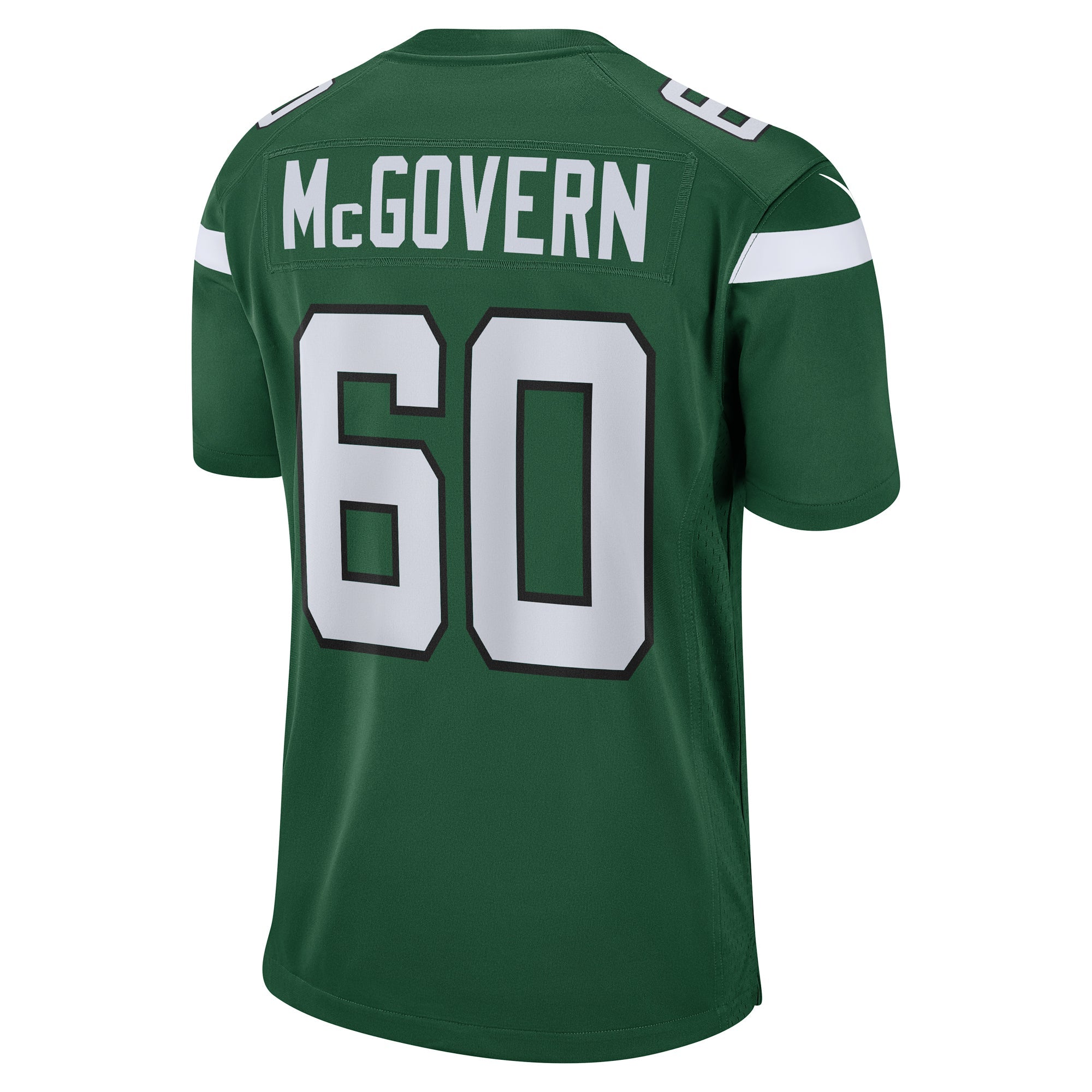 Men's Nike Connor McGovern Gotham Green New York Jets Game Jersey - vstockx