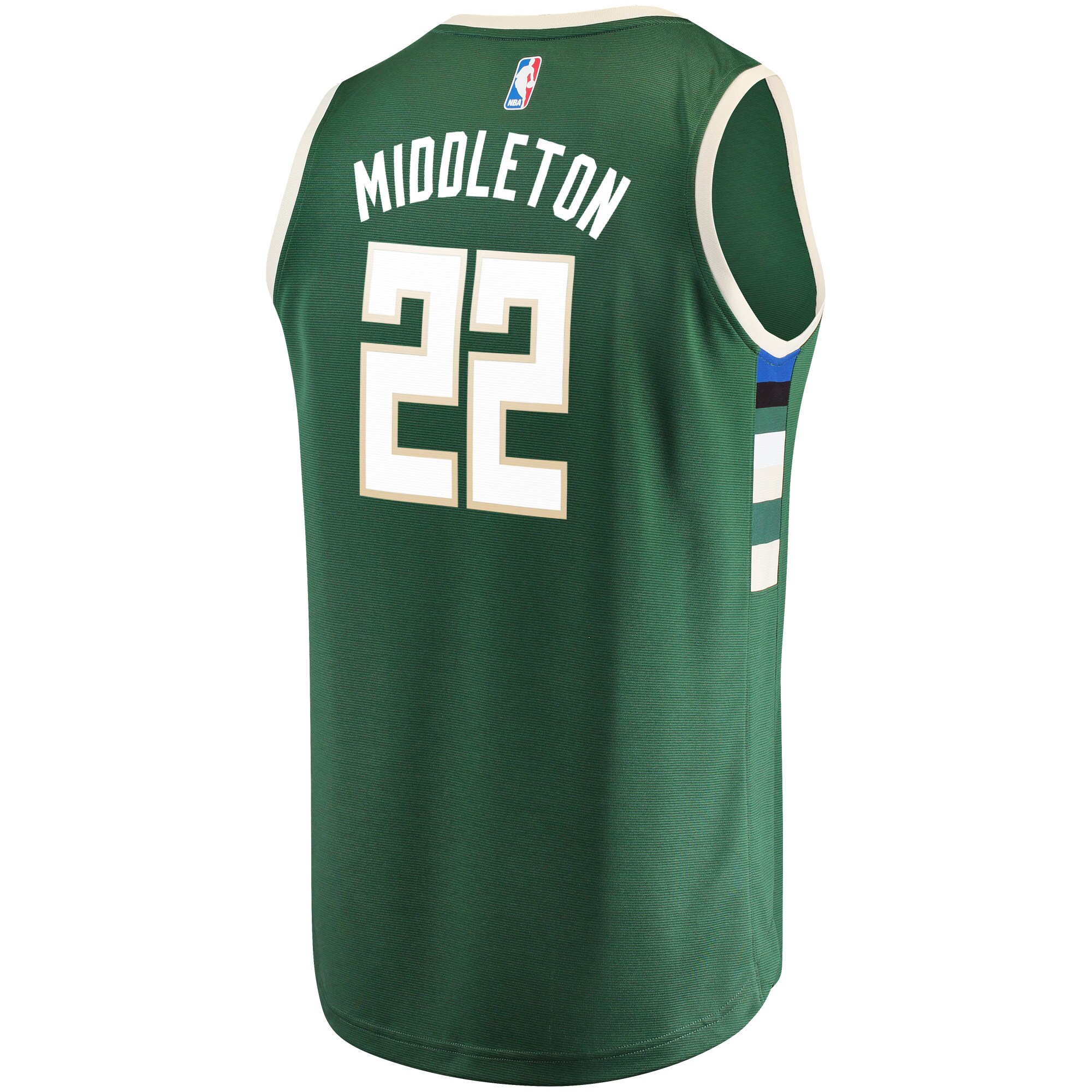 Khris Middleton Milwaukee Bucks Fanatics Branded Fast Break Road Replica Player Jersey Green - Icon Edition - vstockx