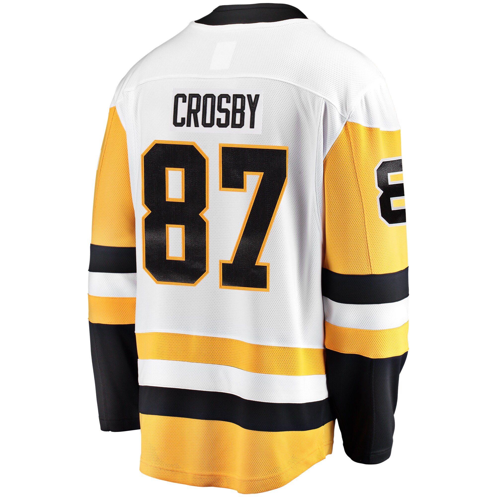 Sidney Crosby Pittsburgh Penguins Fanatics Branded Captain Away Premier Breakaway Player Jersey - White - vstockx