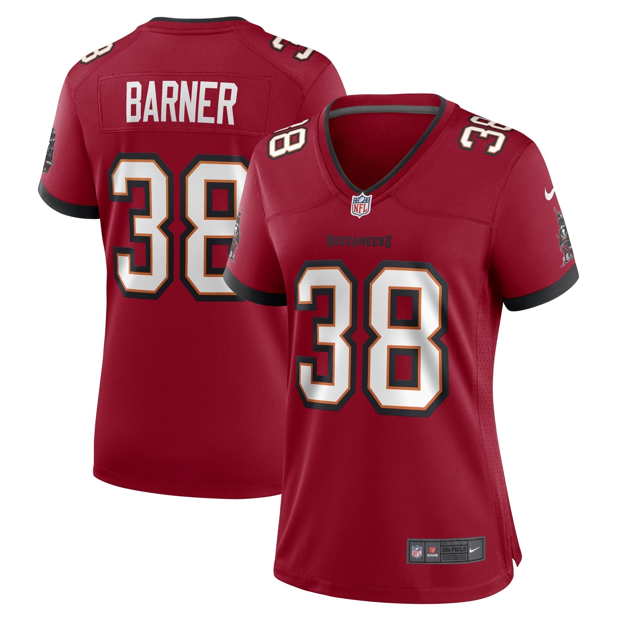 Women's Nike Kenjon Barner Red Tampa Bay Buccaneers Game Player Jersey - vstockx