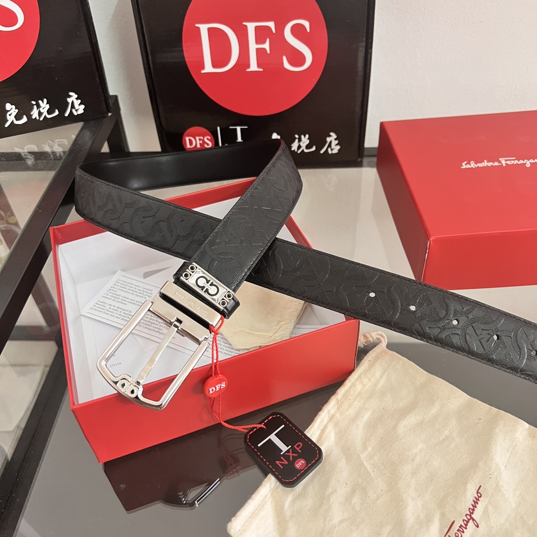 Streetwear Belt Ferragamo 320219 size:3.5cm - vstockx