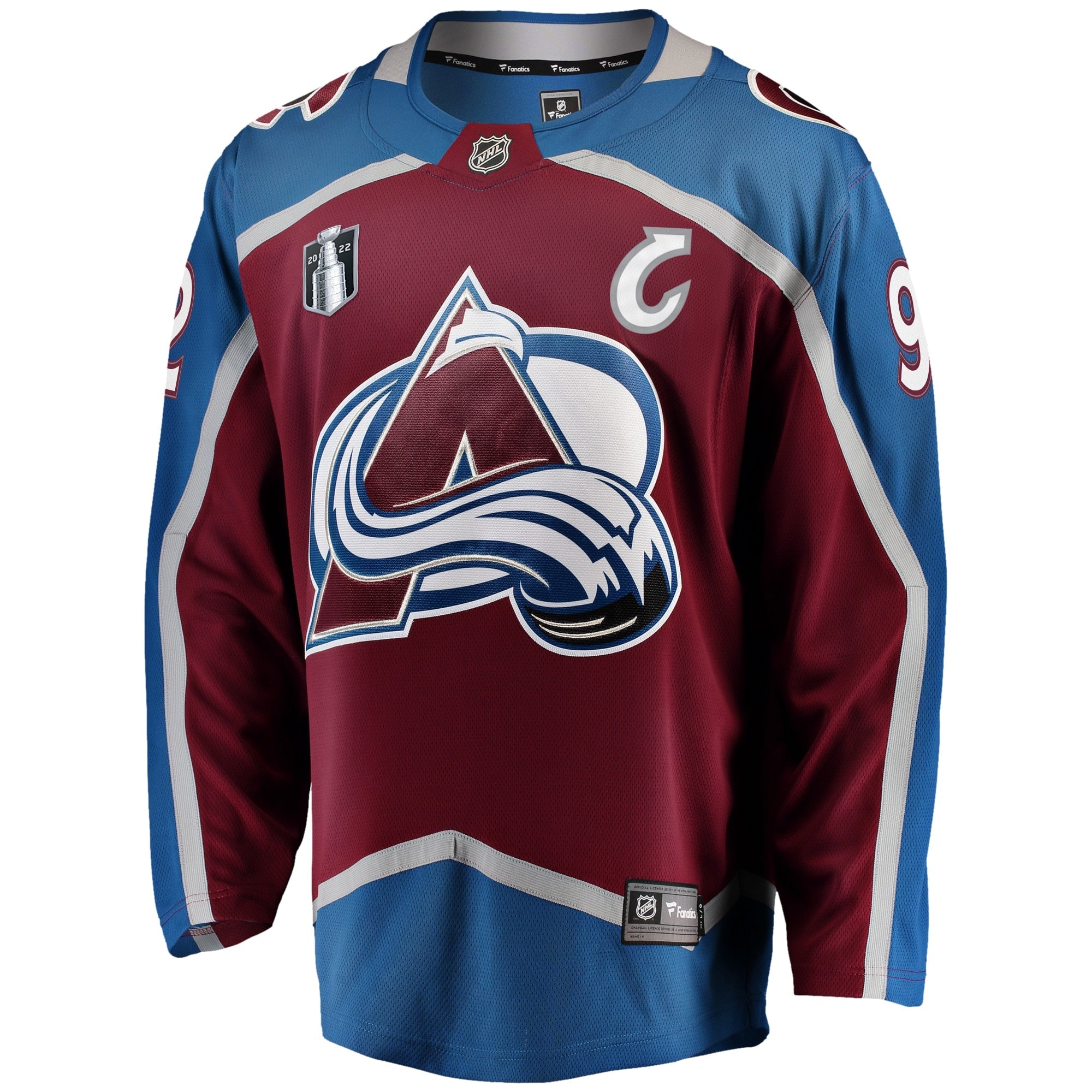 Men's Fanatics Branded Gabriel Landeskog Burgundy Colorado Avalanche Home 2022 Stanley Cup Final Breakaway Player Jersey - vstockx