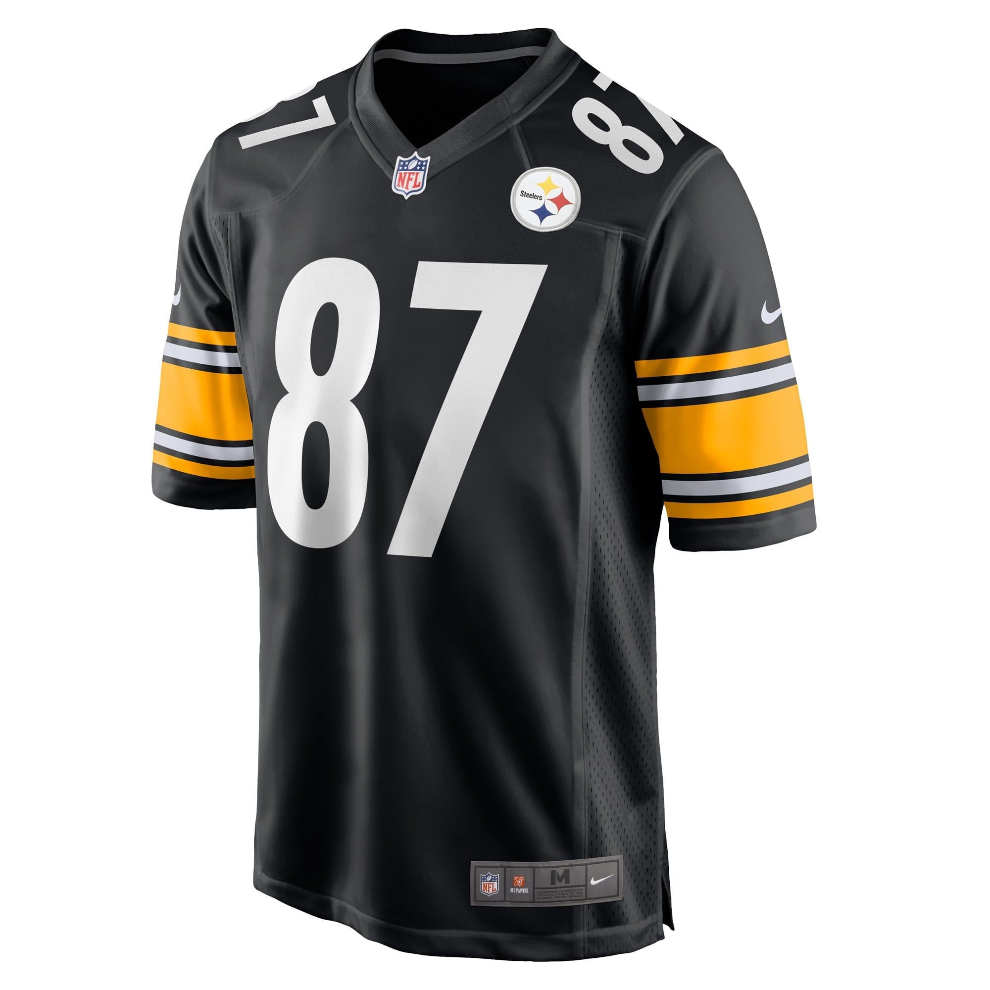 Men's Nike Justin Rigg Black Pittsburgh Steelers Game Player Jersey - vstockx
