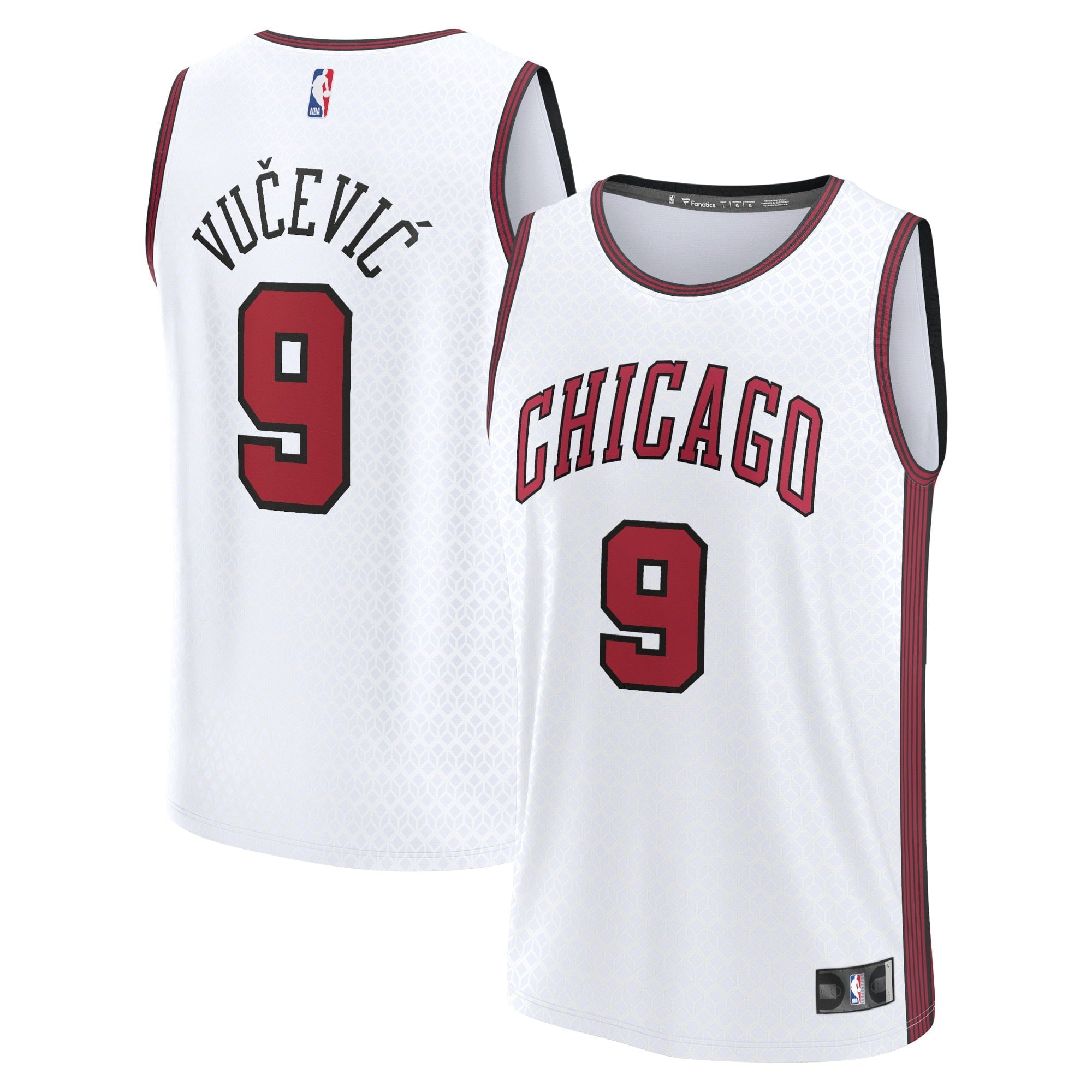Men's Fanatics Branded Nikola Vucevic White Chicago Bulls 2022/23 Fastbreak Jersey - City Edition - vstockx