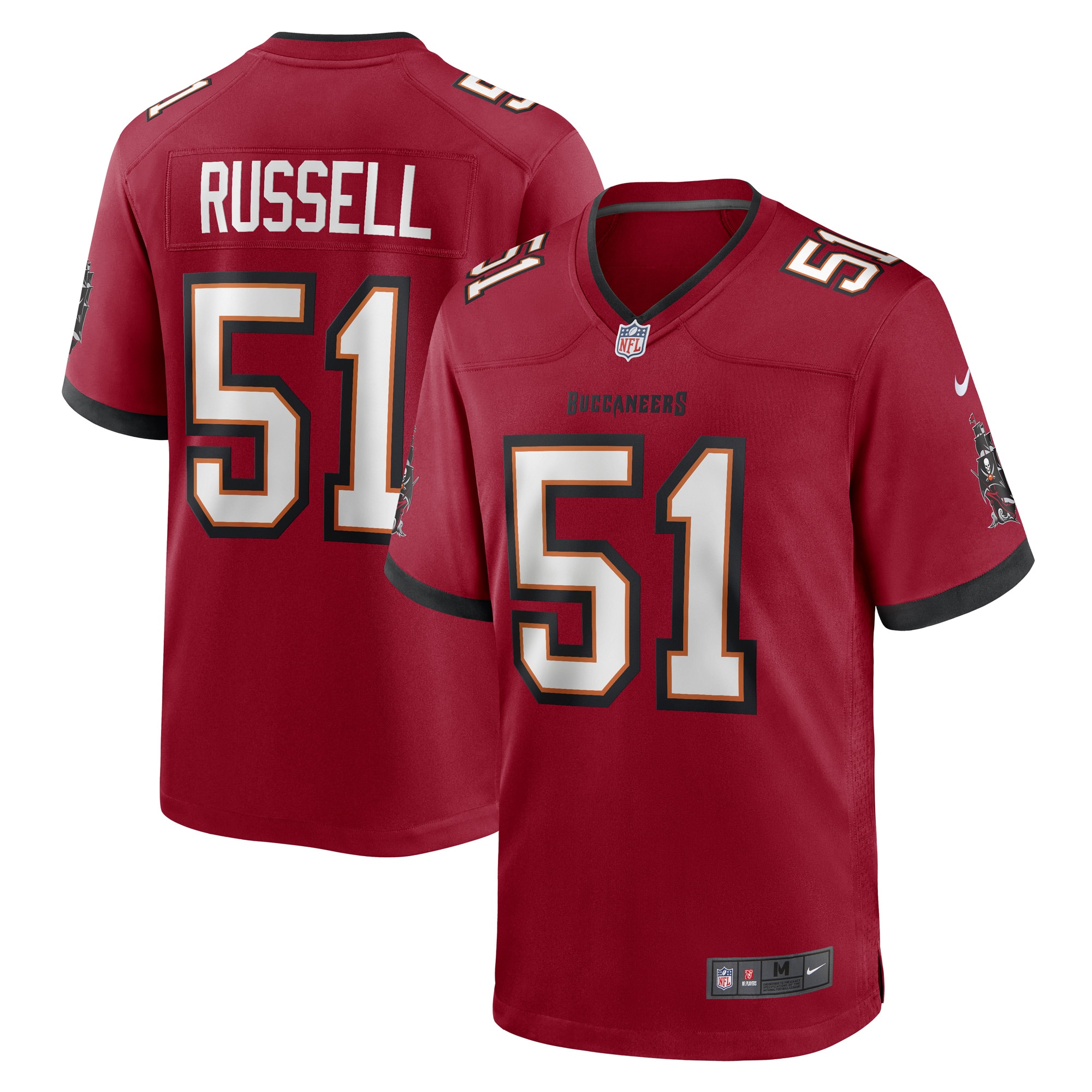 J.J. Russell Tampa Bay Buccaneers Nike Game Player Jersey - Red - vstockx