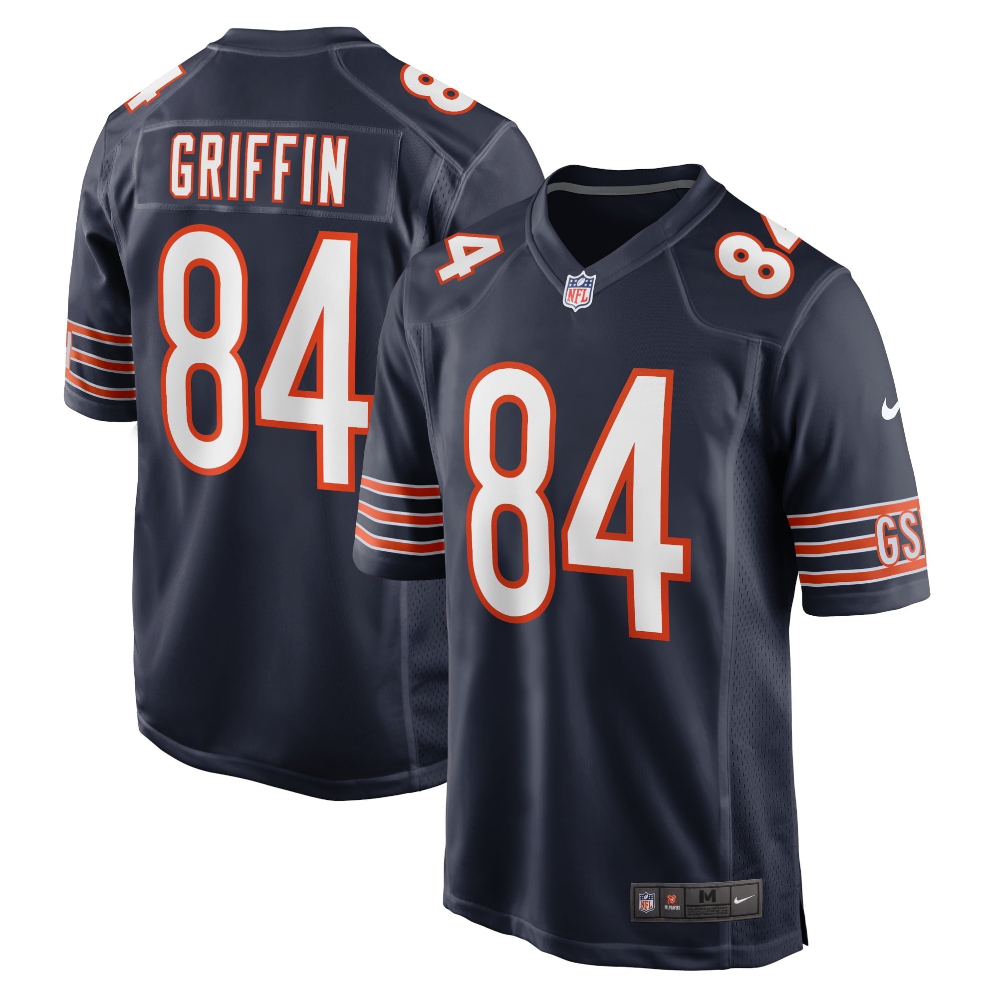 Men's Nike Ryan Griffin Navy Chicago Bears Game Jersey - vstockx