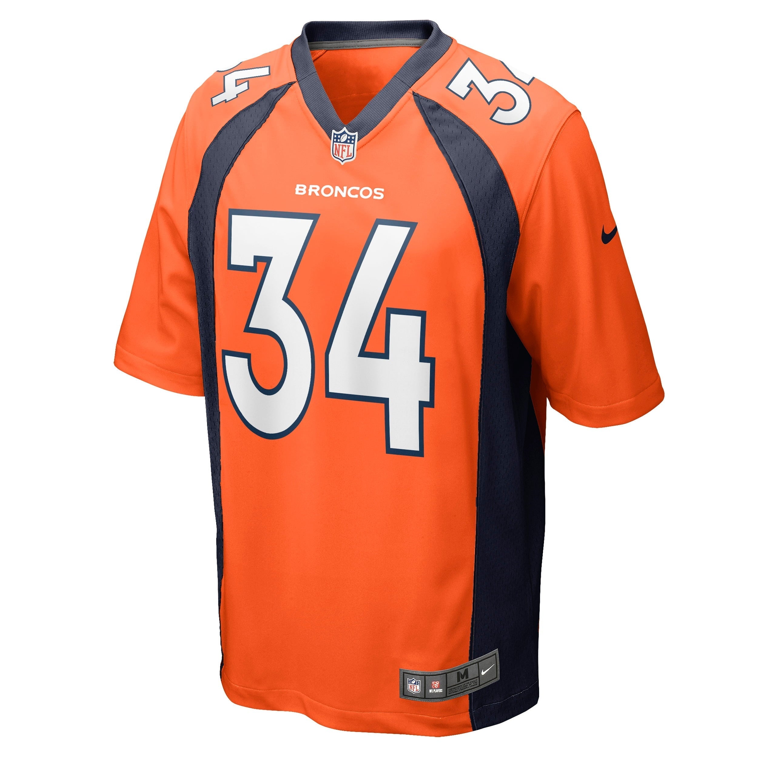 Men's Nike Essang Bassey Orange Denver Broncos Game Jersey - vstockx