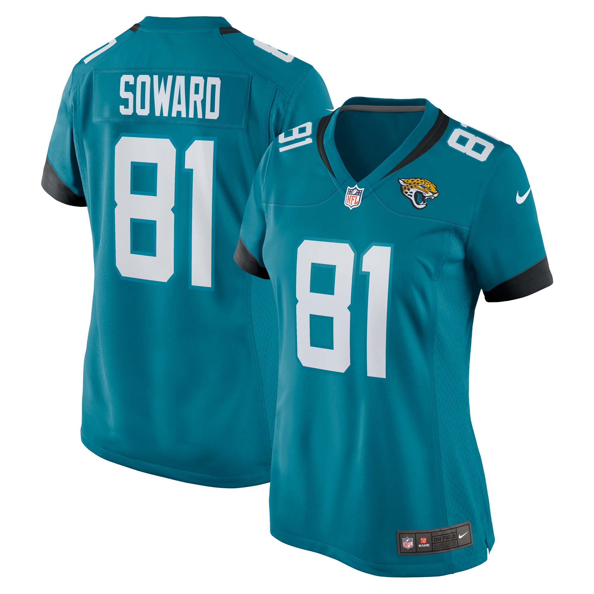 R. Jay Soward Jacksonville Jaguars Nike Women's Retired Player Team Game Jersey - Teal - vstockx