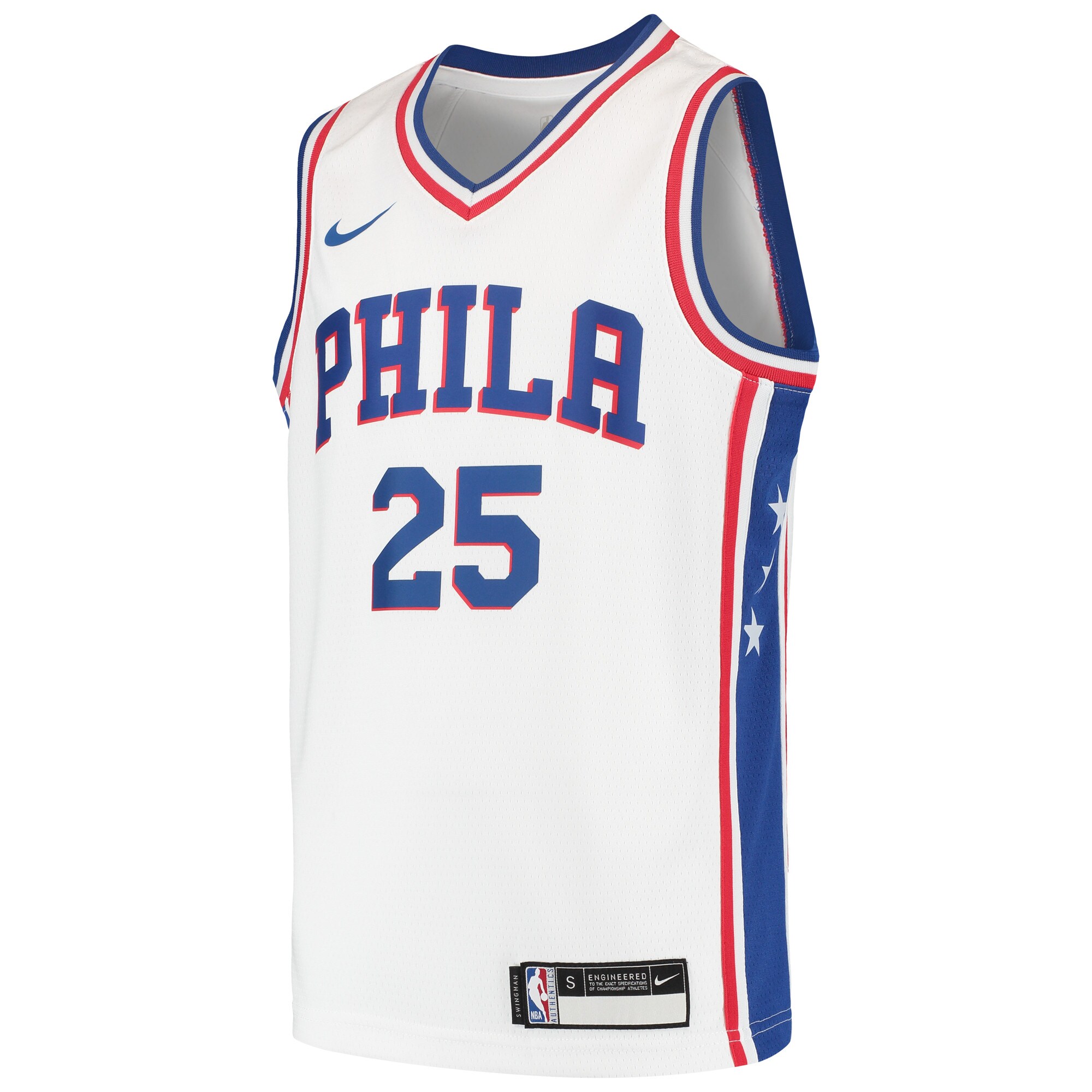 Ben Simmons Philadelphia 76ers Nike Youth Swingman Jersey - White - vstockx