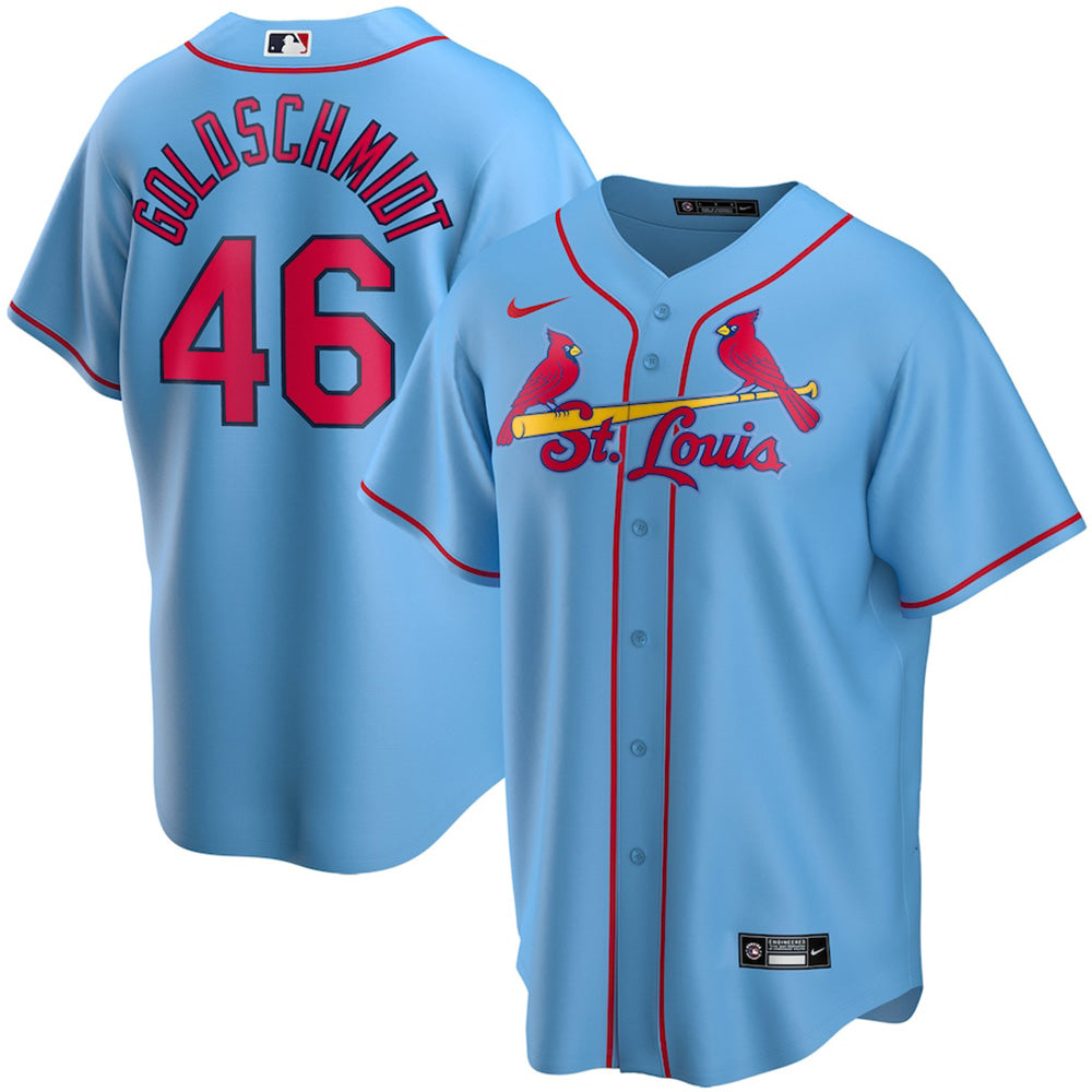 Youth St. Louis Cardinals Paul Goldschmidt Alternate Player Jersey - Light Blue - vstockx