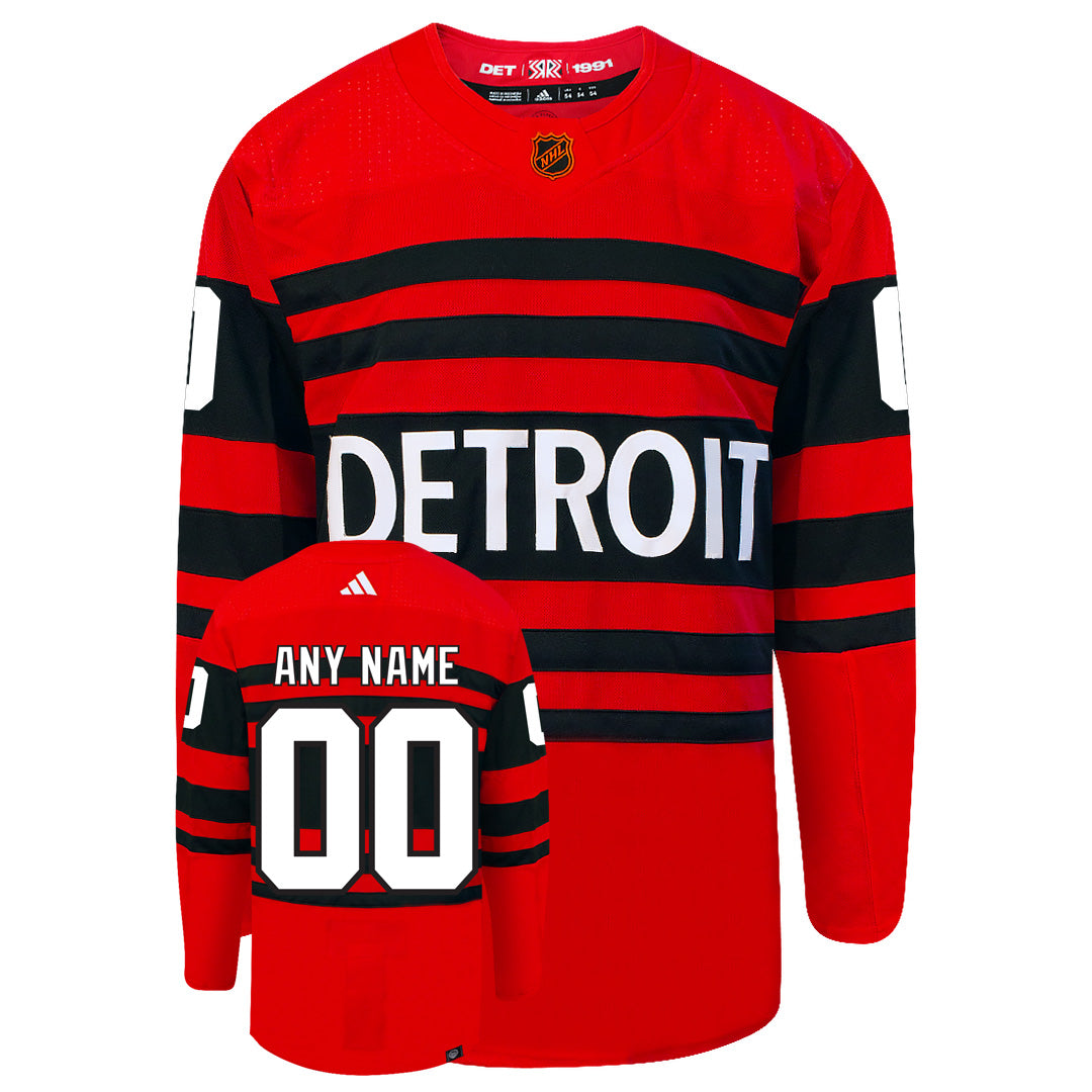 Customizable Detroit Red Wings Adidas 2022 Primegreen Reverse Retro Authentic NHL Hockey Jersey - vstockx