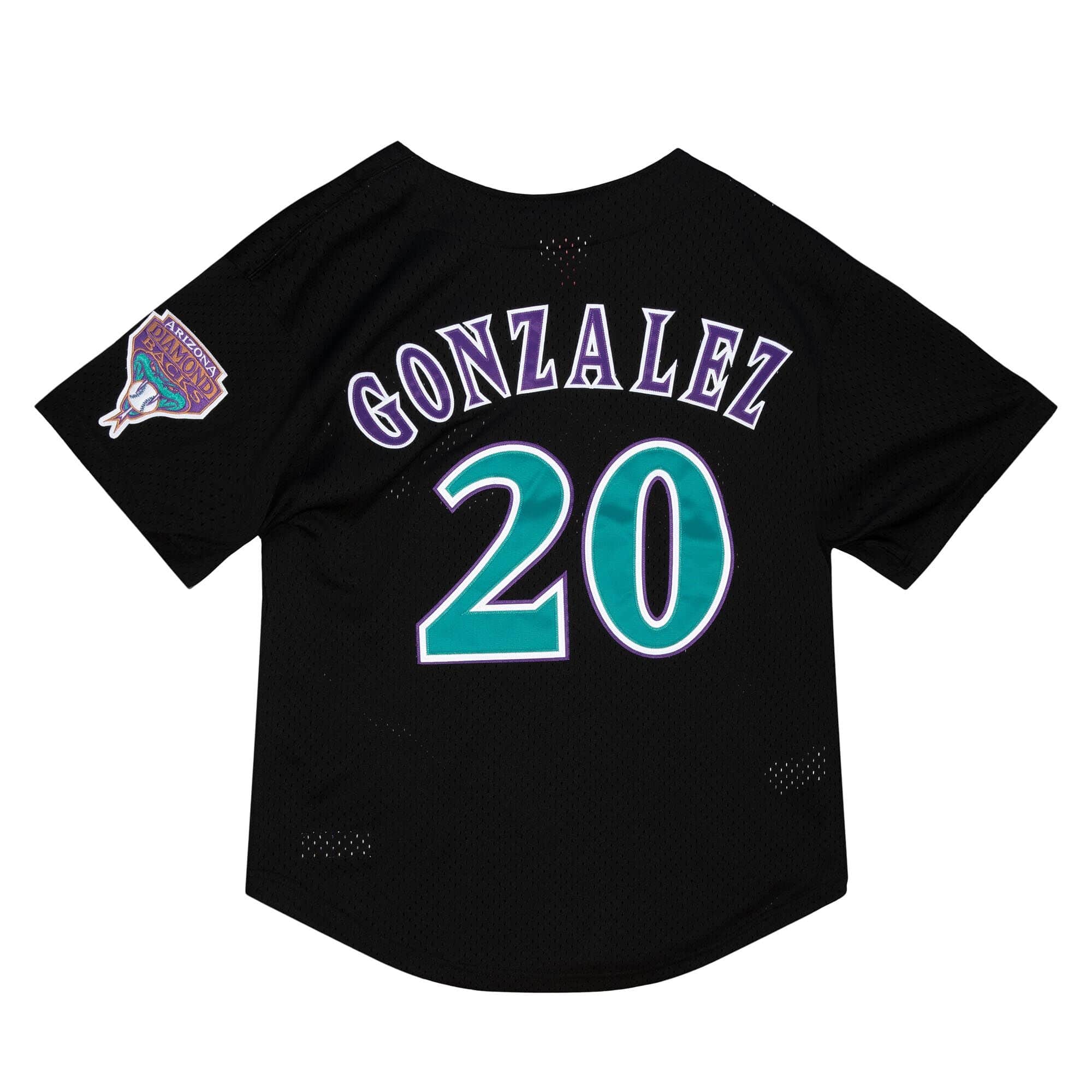 Authentic Luis Gonzalez Arizona Diamondbacks 1999 Button Front Jersey - vstockx