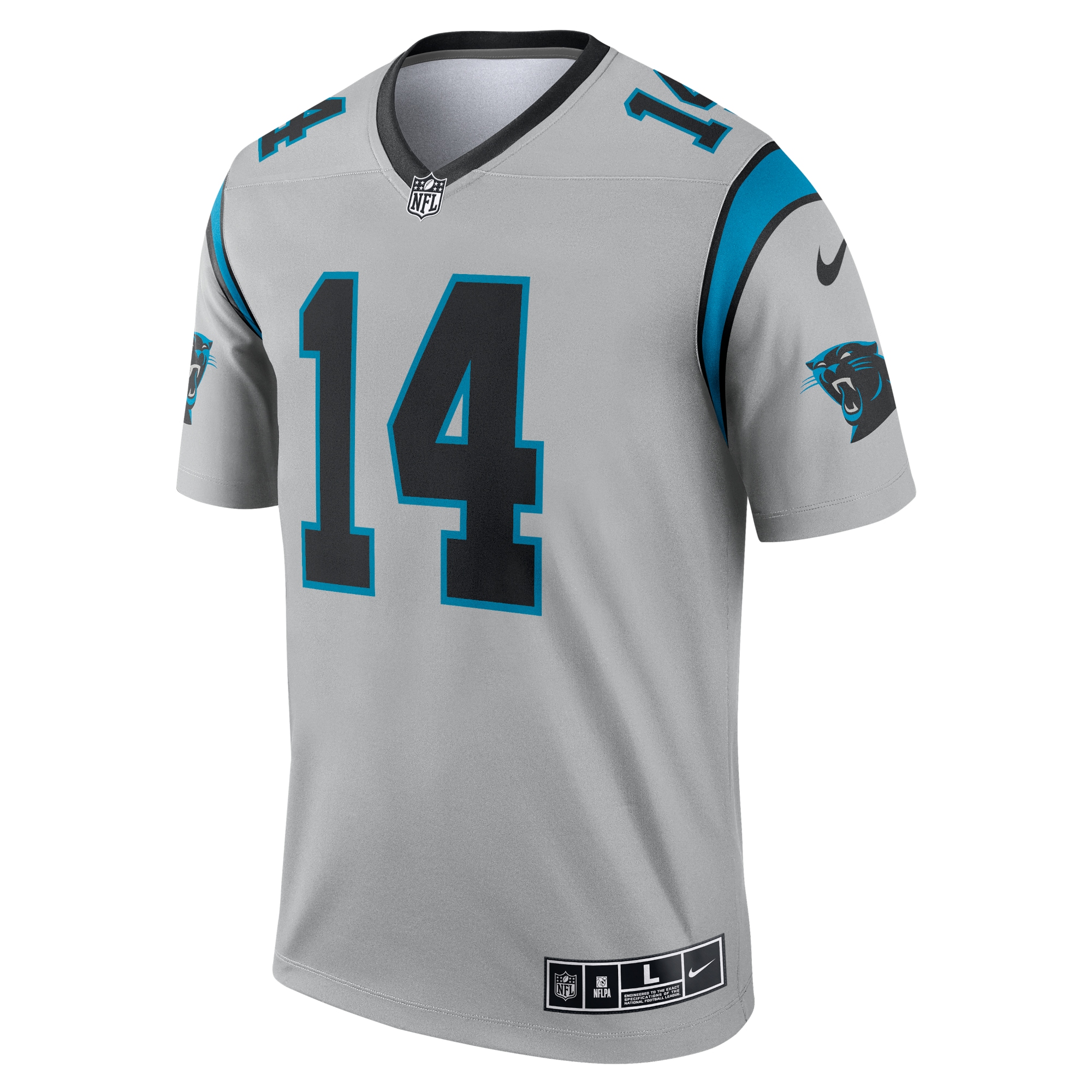 Sam Darnold Carolina Panthers Nike Inverted Legend Jersey - Silver - vstockx