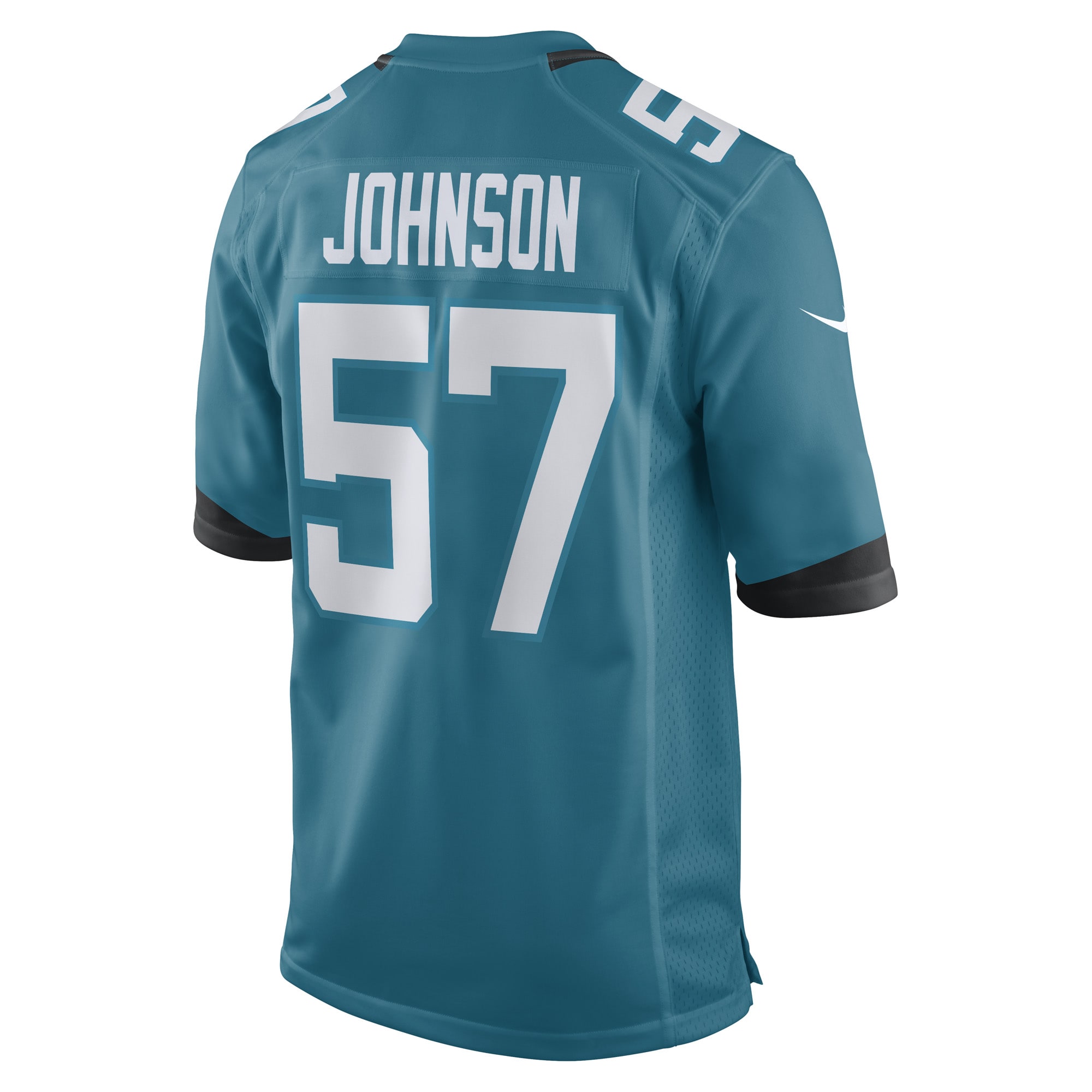 Caleb Johnson Jacksonville Jaguars Nike Game Player Jersey - Teal - vstockx