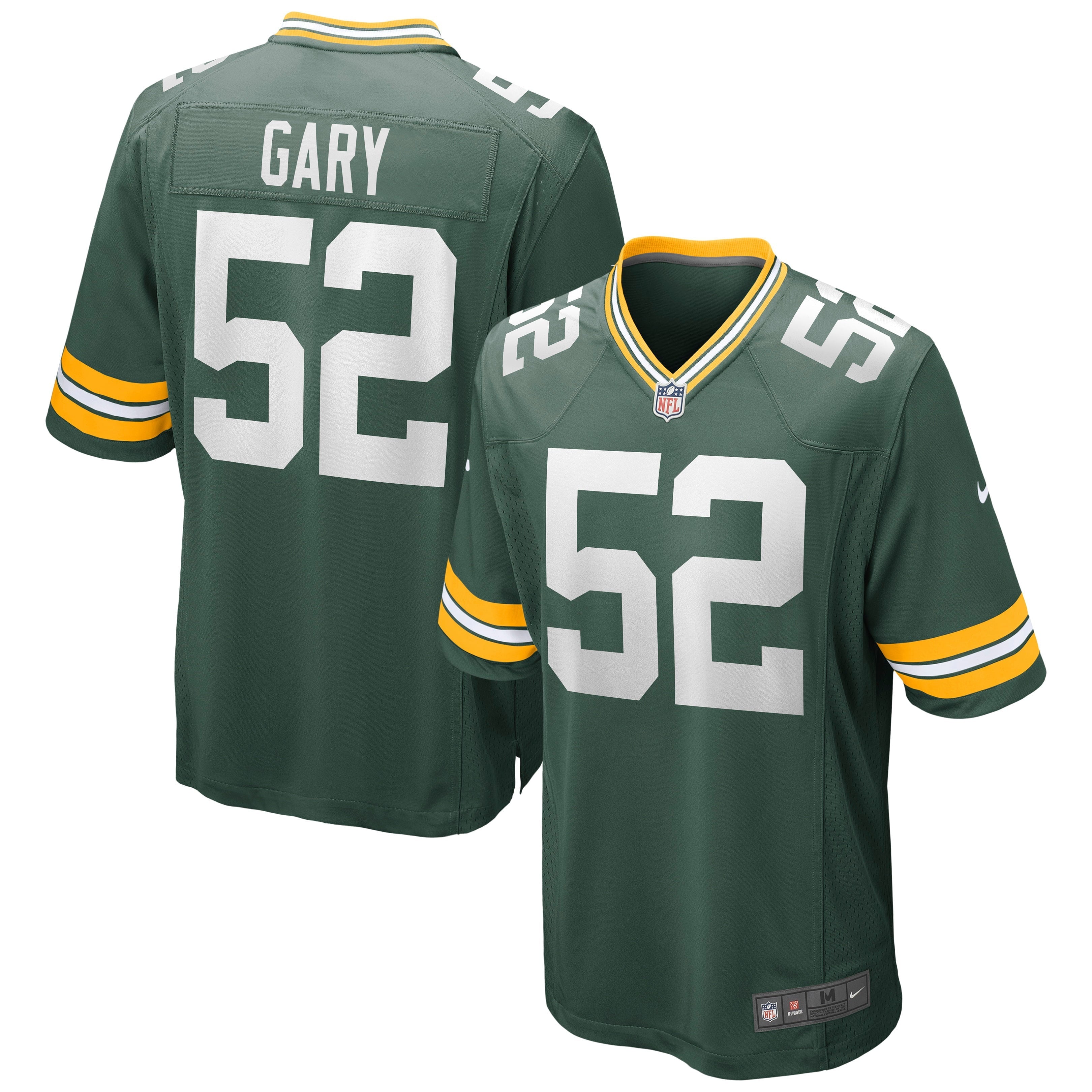 Men's Nike Rashan Gary Green Green Bay Packers Game Jersey - vstockx