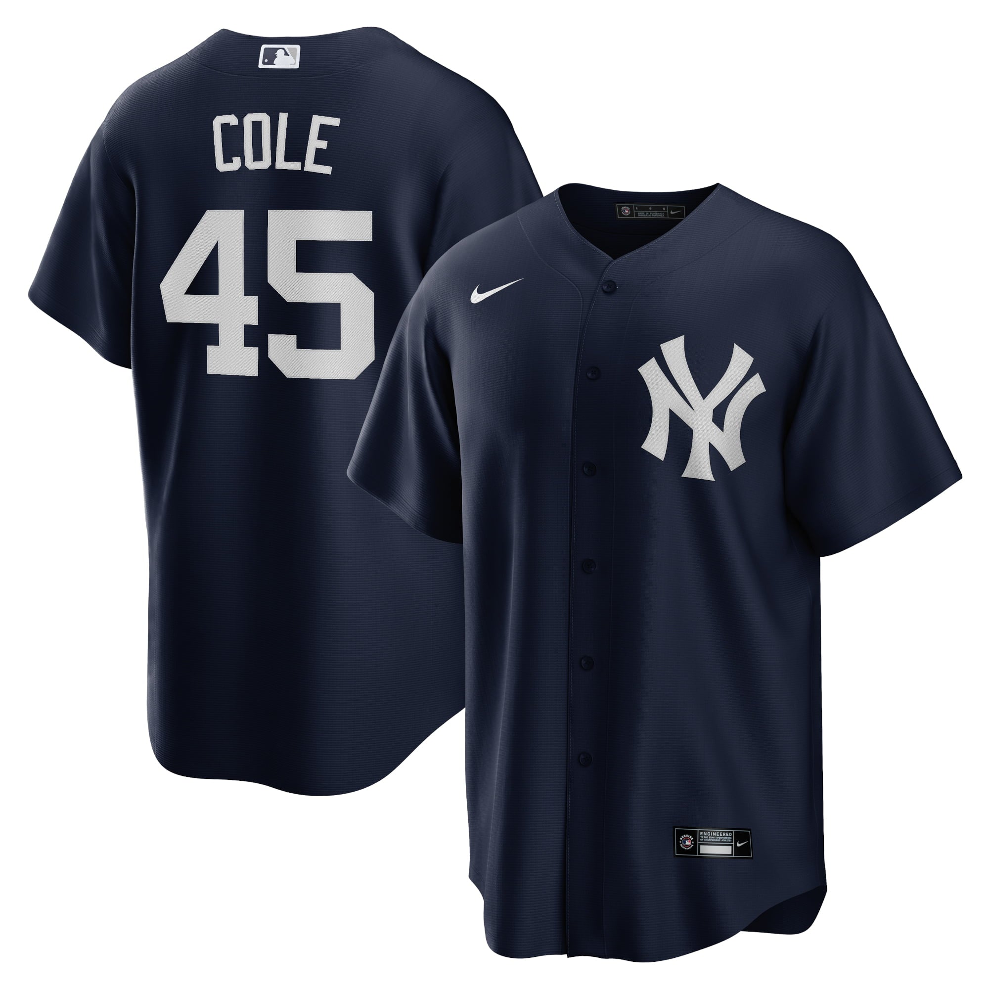 Men's Nike Gerrit Cole Navy New York Yankees Alternate Replica Player Name Jersey - vstockx