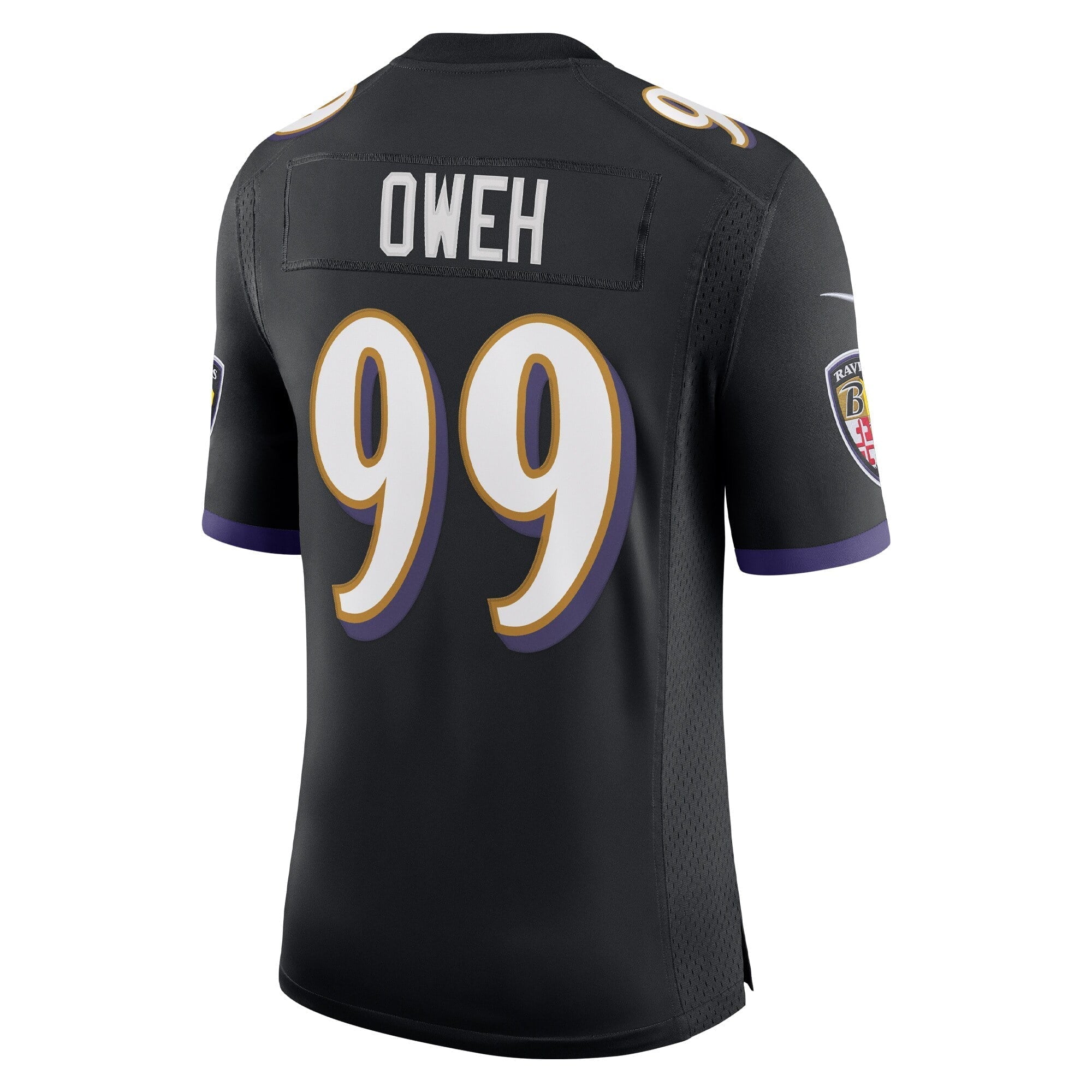 Men's Nike Odafe Oweh Black Baltimore Ravens Vapor Limited Jersey - vstockx