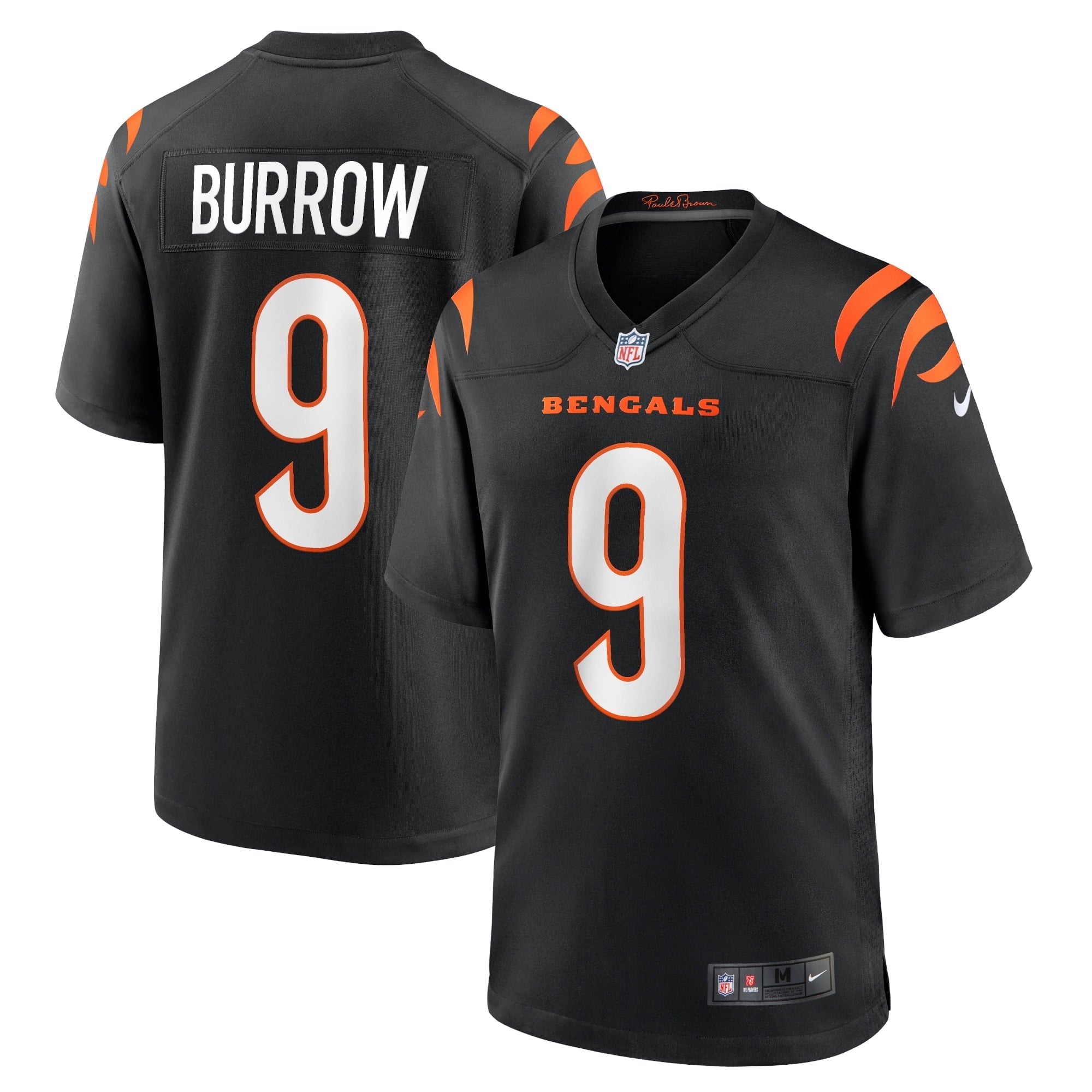 Men's Nike Joe Burrow Black Cincinnati Bengals Player Game Jersey - vstockx