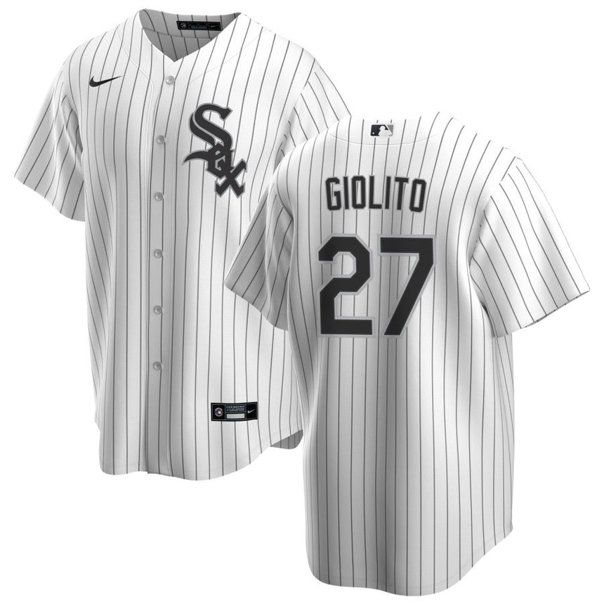 Men's Lucas Giolito Chicago White Sox White Home Premium Stitch Replica Jersey - vstockx