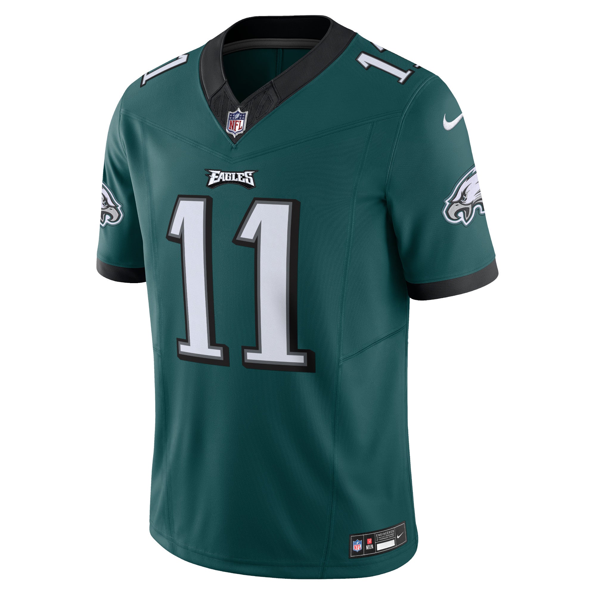 Men's Nike A.J. Brown Green Philadelphia Eagles Vapor F.U.S.E. Limited Jersey - vstockx