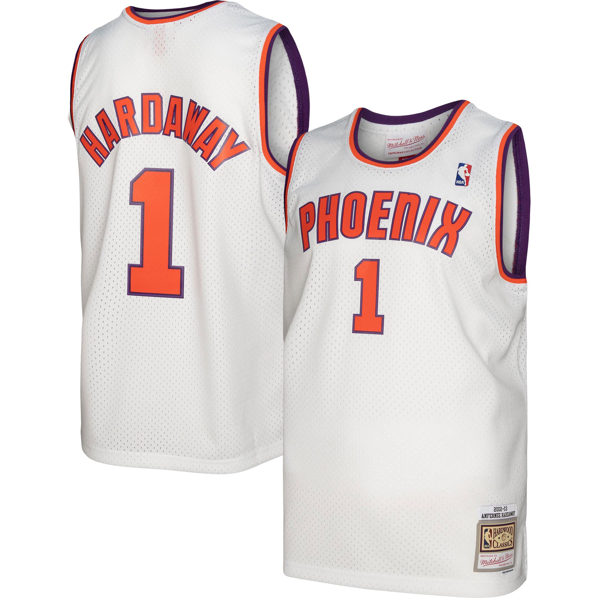 Penny Hardaway Phoenix Suns Mitchell & Ness 2001/02 Hardwood Classics Swingman Jersey - White - vstockx