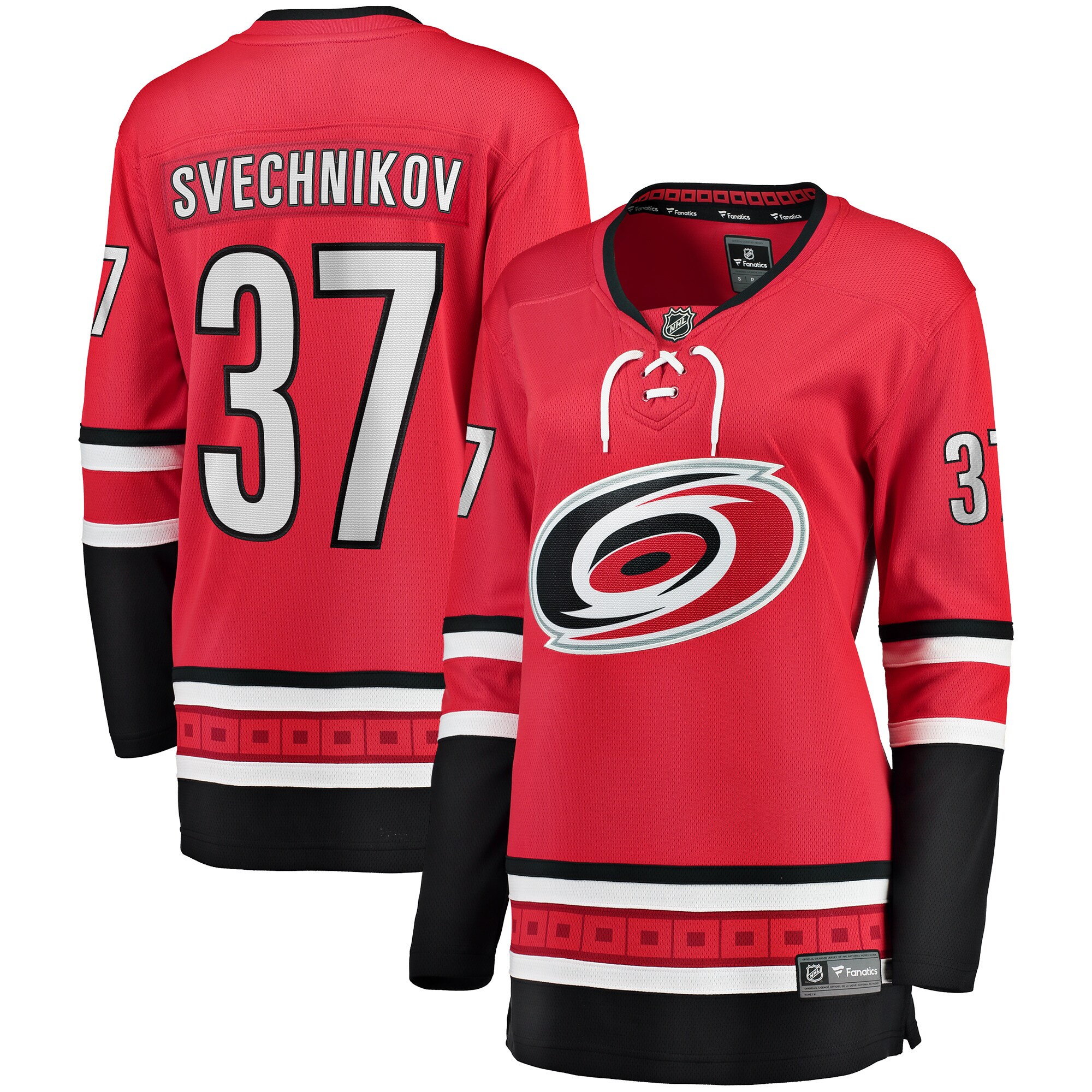 Andrei Svechnikov Carolina Hurricanes Fanatics Branded Women's Alternate Breakaway Player Jersey - Red - vstockx
