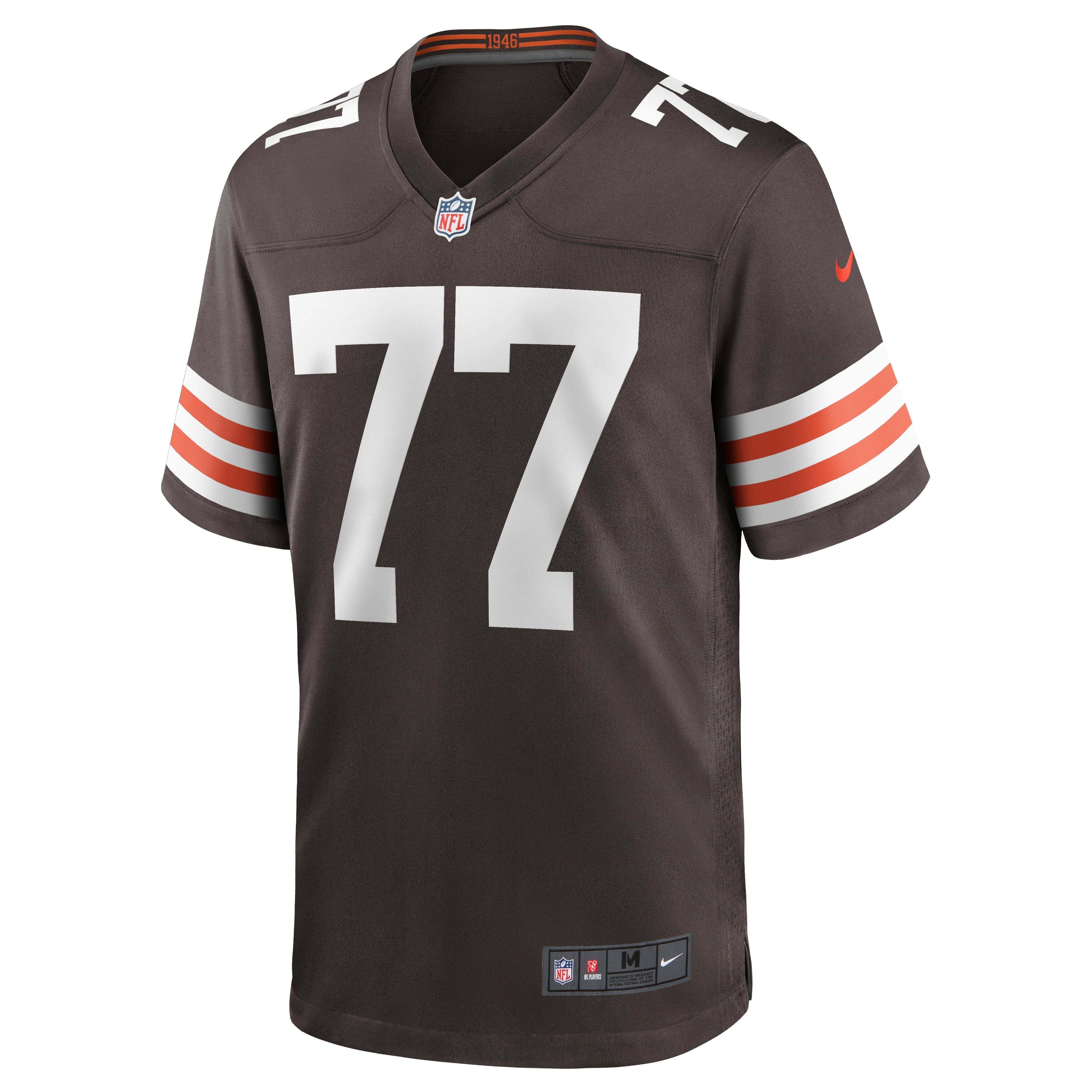 Men's Nike Wyatt Teller Brown Cleveland Browns Game Jersey - vstockx