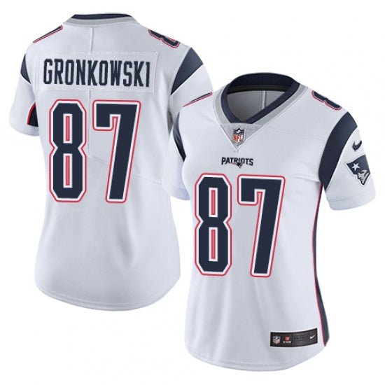 Women's New England Patriots Rob Gronkowski Limited Player Jersey White - vstockx
