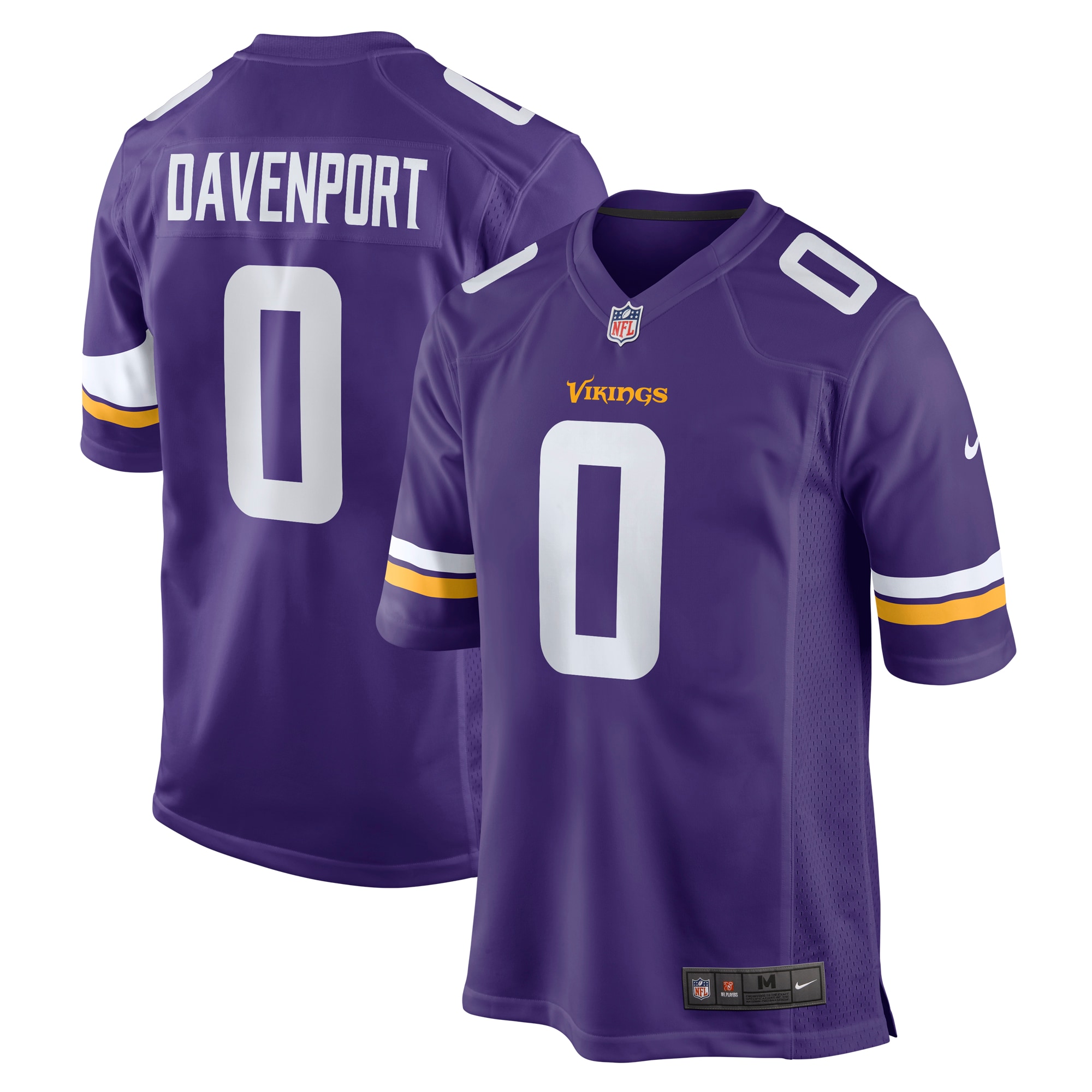 Marcus Davenport Minnesota Vikings Nike Team Game Jersey - Purple - vstockx