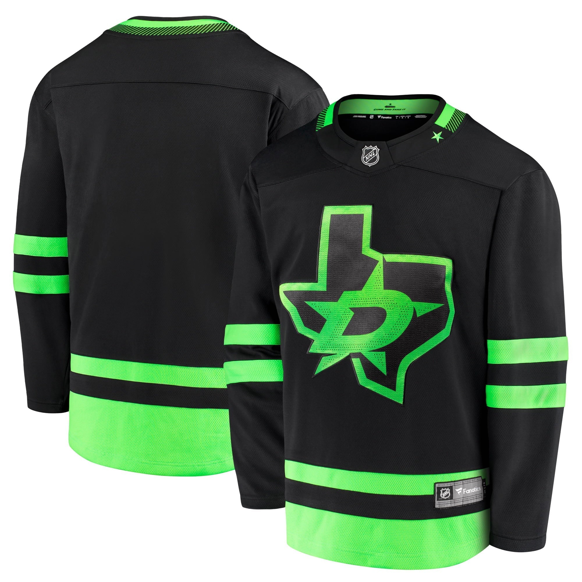 Men's Fanatics Branded Black Dallas Stars 2020/21 Alternate Premier Breakaway Jersey - vstockx