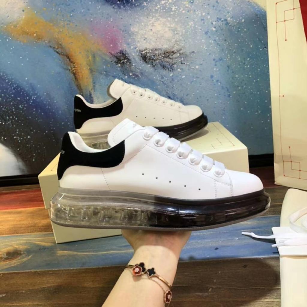Alexander McQueen Oversized Black Sole White - vstockx