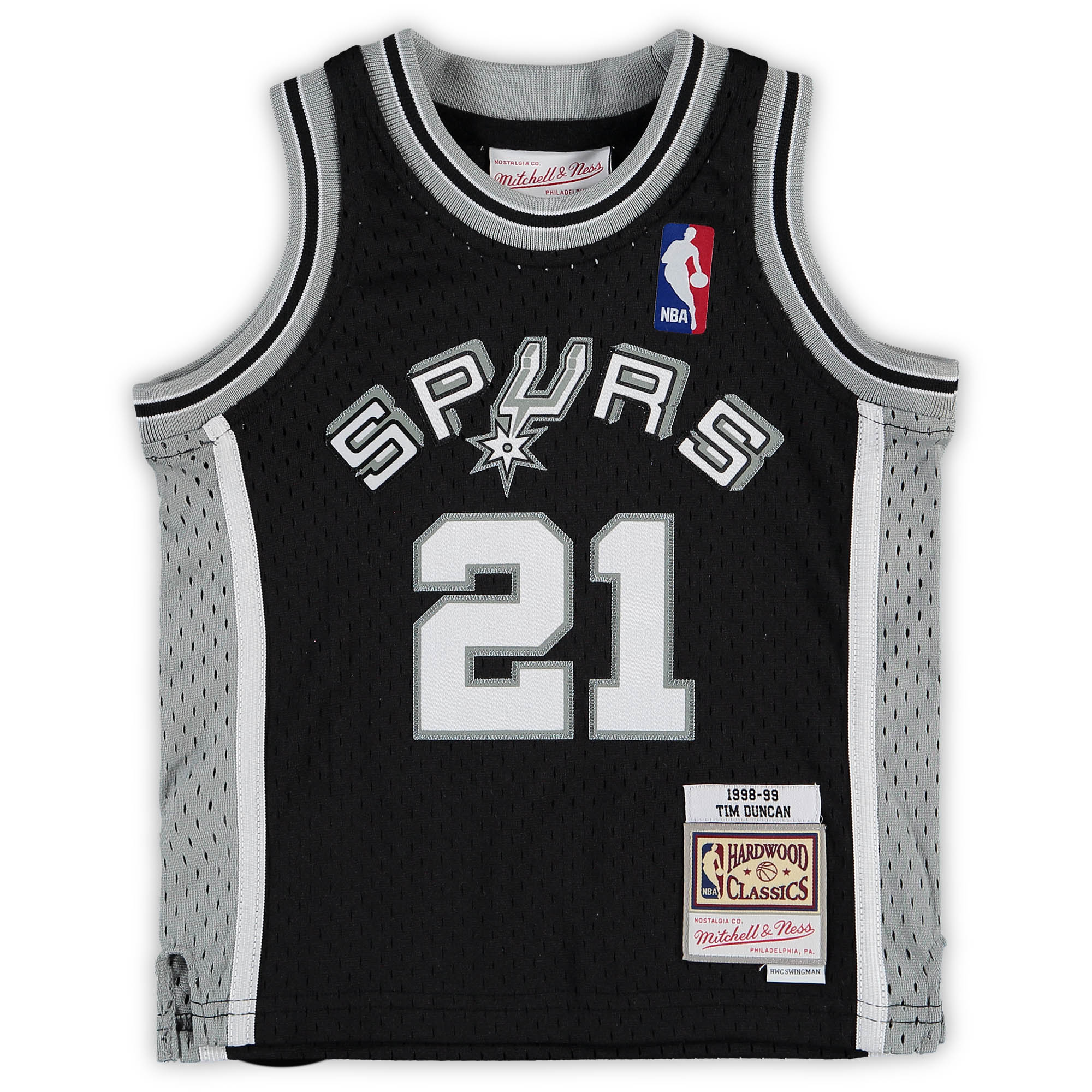 Tim Duncan San Antonio Spurs Mitchell & Ness Infant Retired Player Jersey - Black - vstockx
