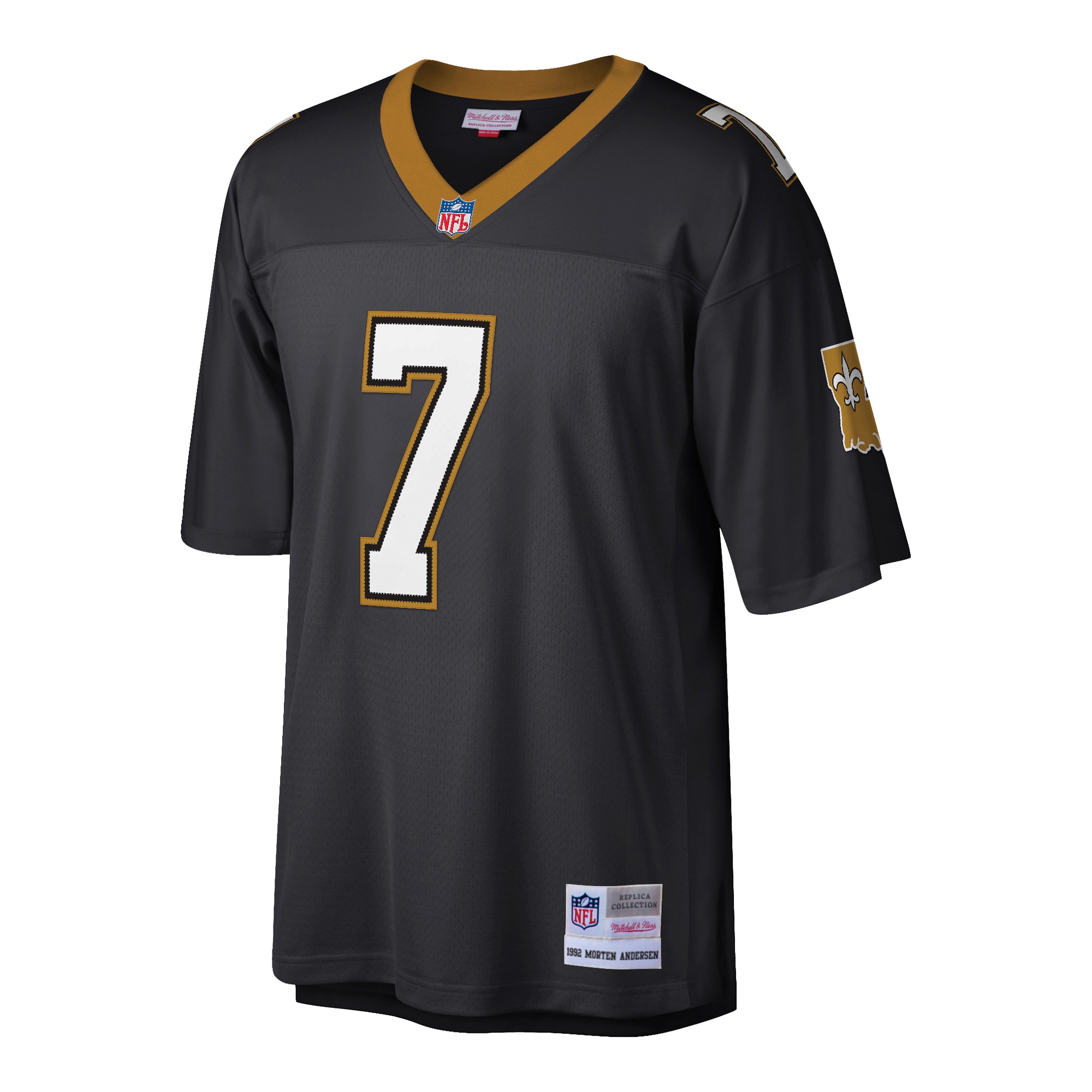 Morten Andersen New Orleans Saints Mitchell & Ness Retired Player Legacy Replica Jersey - Black - vstockx