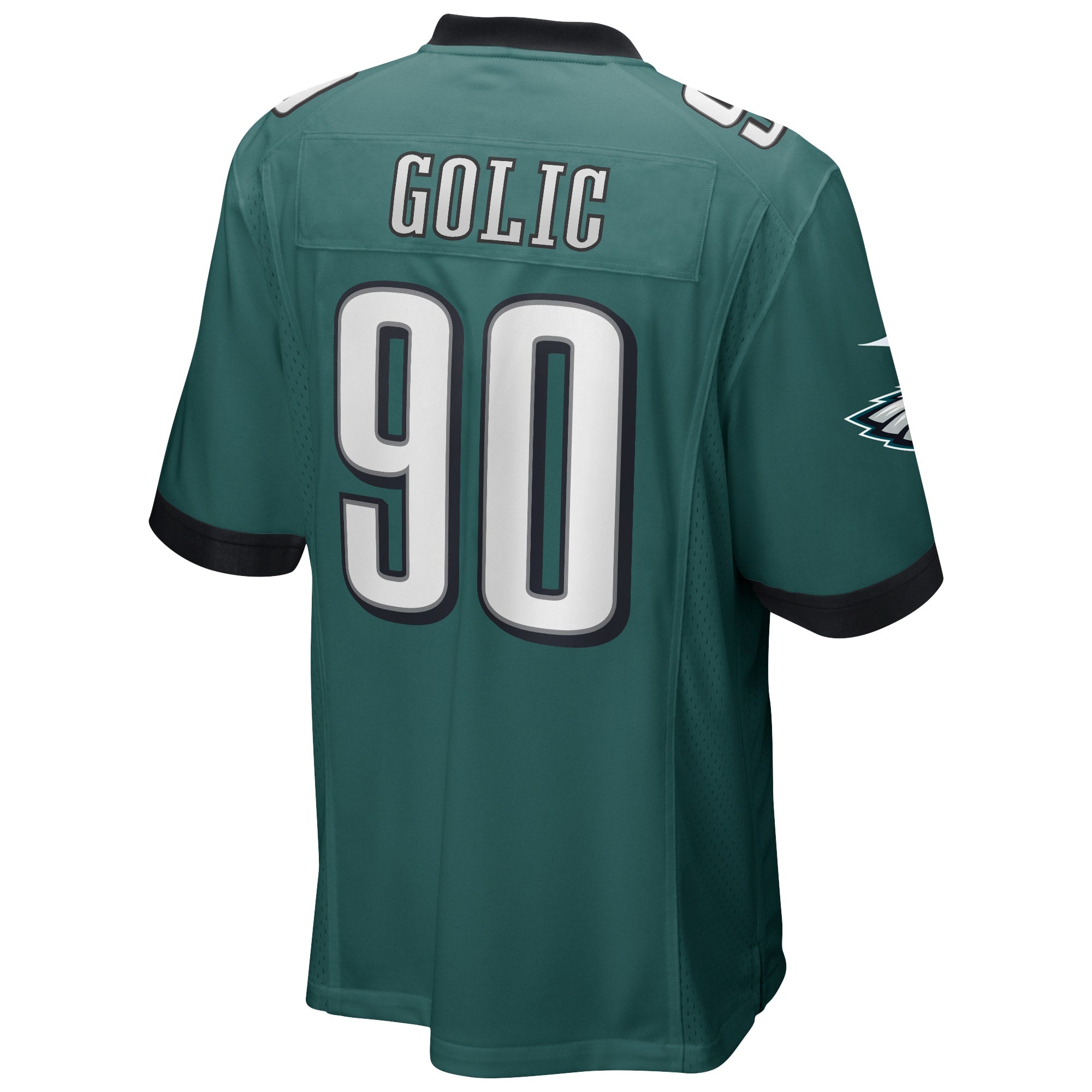 Men's Nike Mike Golic Midnight Green Philadelphia Eagles Game Retired Player Jersey - vstockx