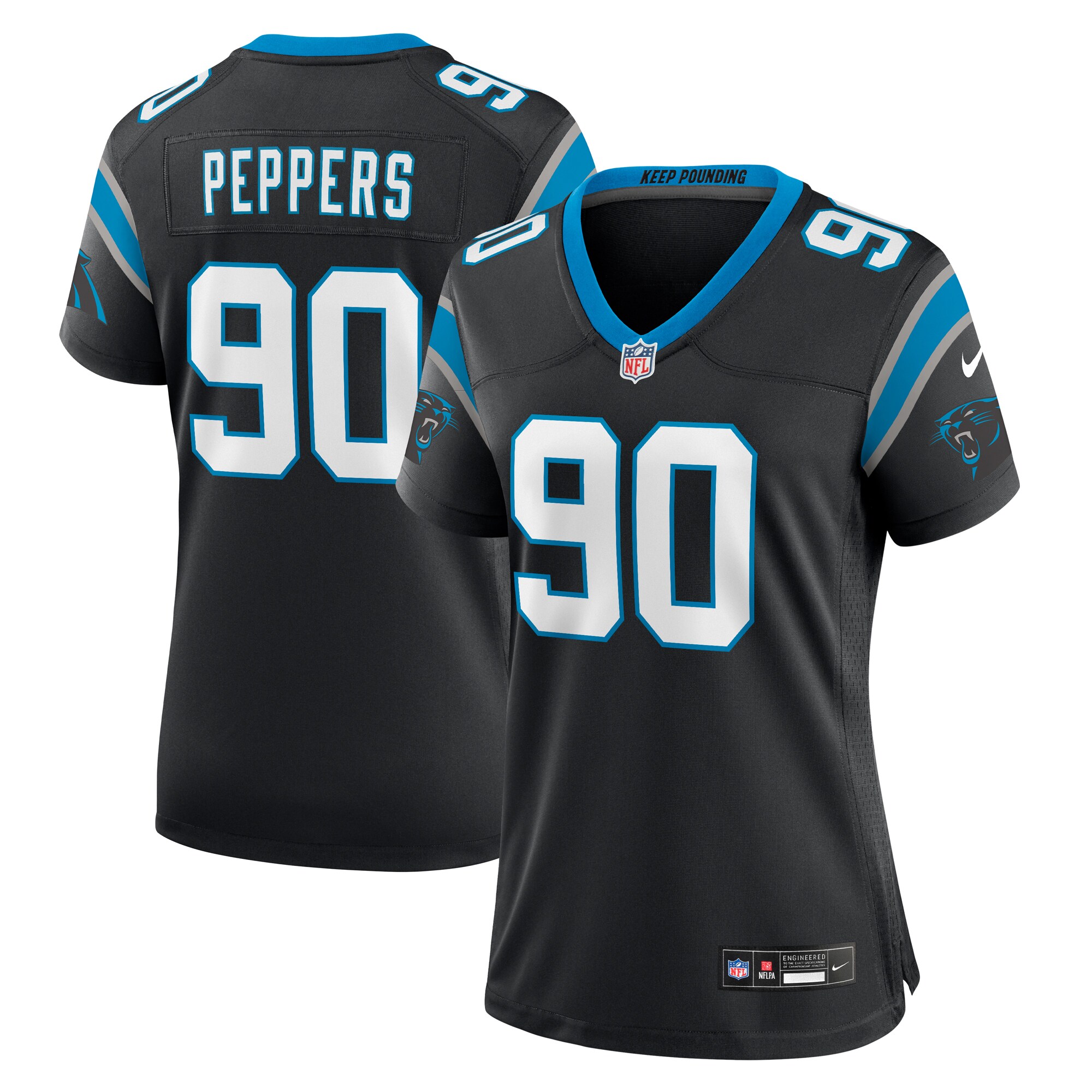 Julius Peppers Carolina Panthers Nike Women's Retired Player Game Jersey - Black - vstockx