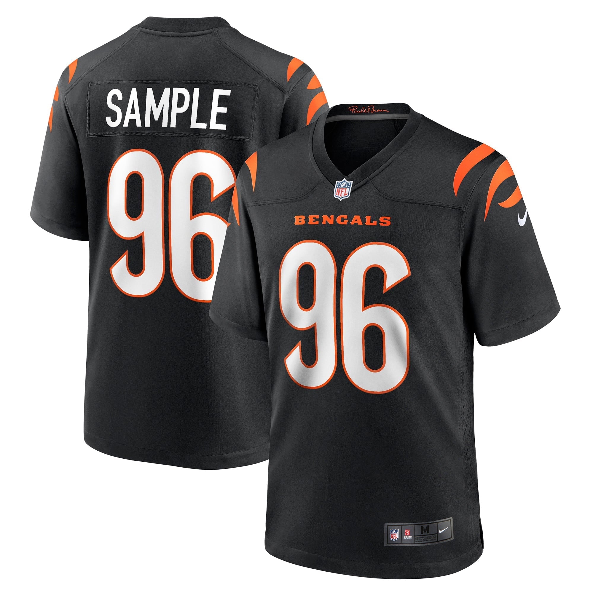 Men's Nike Cam Sample Black Cincinnati Bengals Game Jersey - vstockx