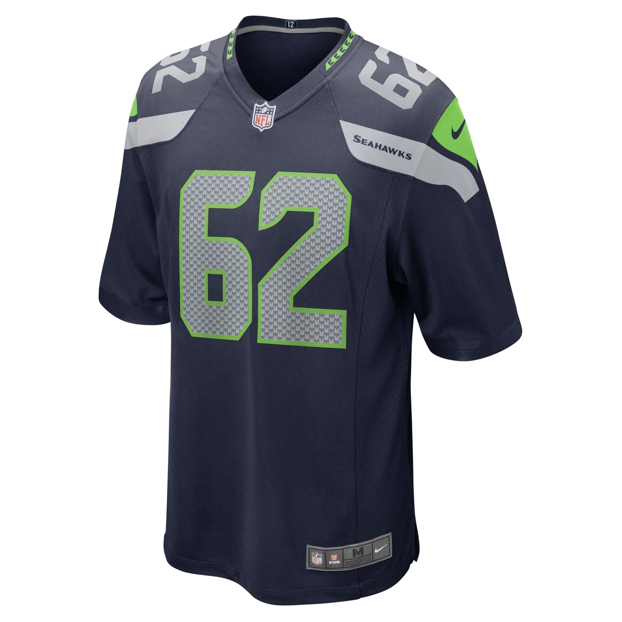 Men's Nike Joey Hunt College Navy Seattle Seahawks Home Game Player Jersey - vstockx