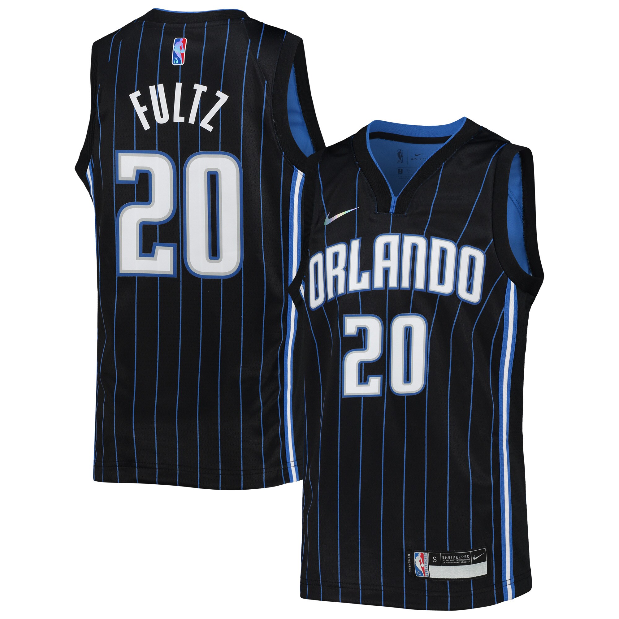Markelle Fultz Orlando Magic Nike Youth 2021/22 Diamond Swingman Jersey - Icon Edition - Black - vstockx