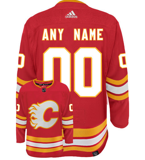 Customizable Calgary Flames Adidas Primegreen Authentic NHL Hockey Jersey - vstockx
