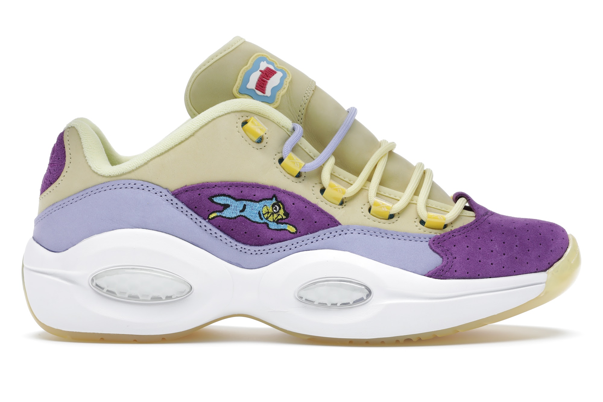 Reebok Question Low BBC Ice Cream Running Dog Yellow Purple - vstockx