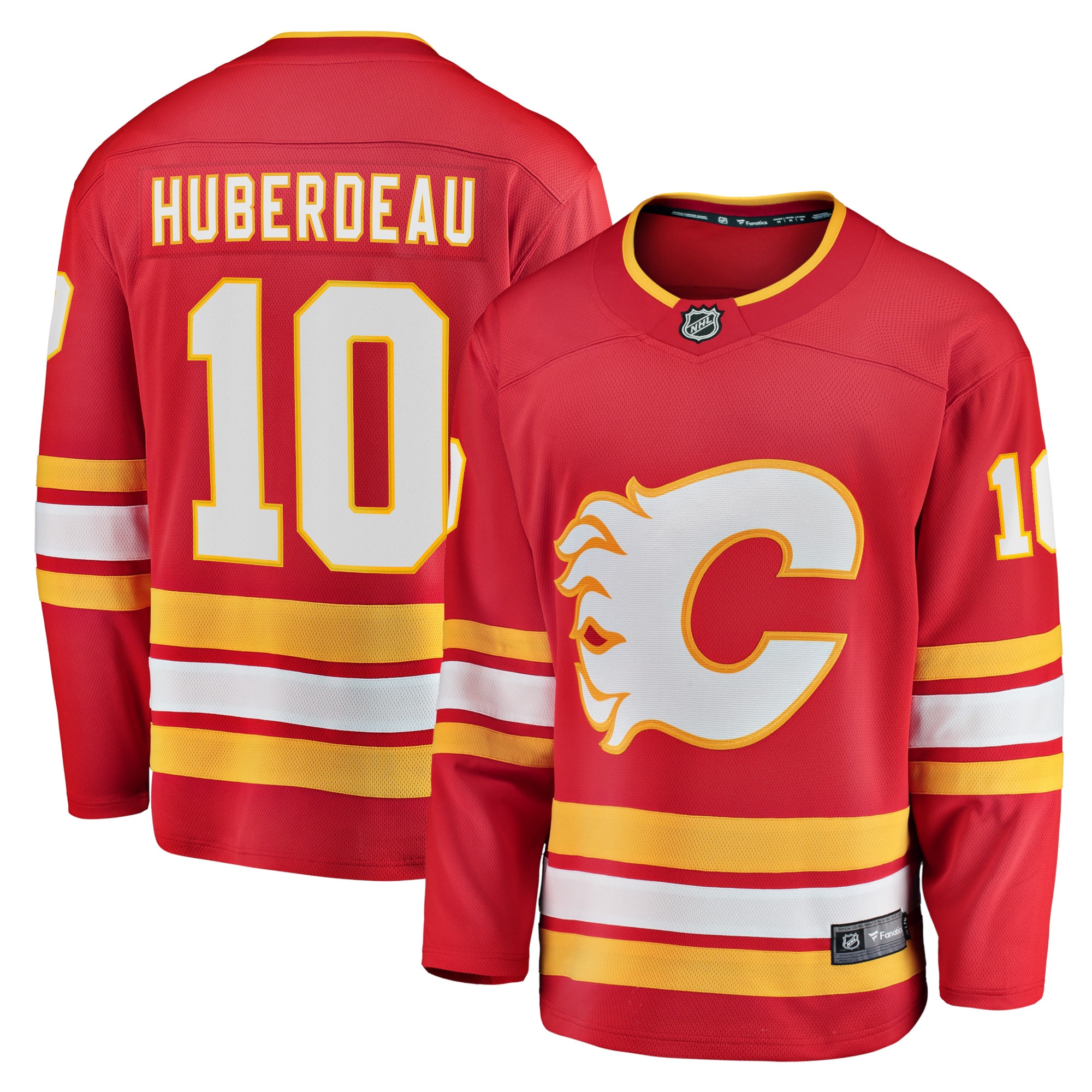 Jonathan Huberdeau Calgary Flames Fanatics Branded Home Breakaway Player Jersey - Red - vstockx